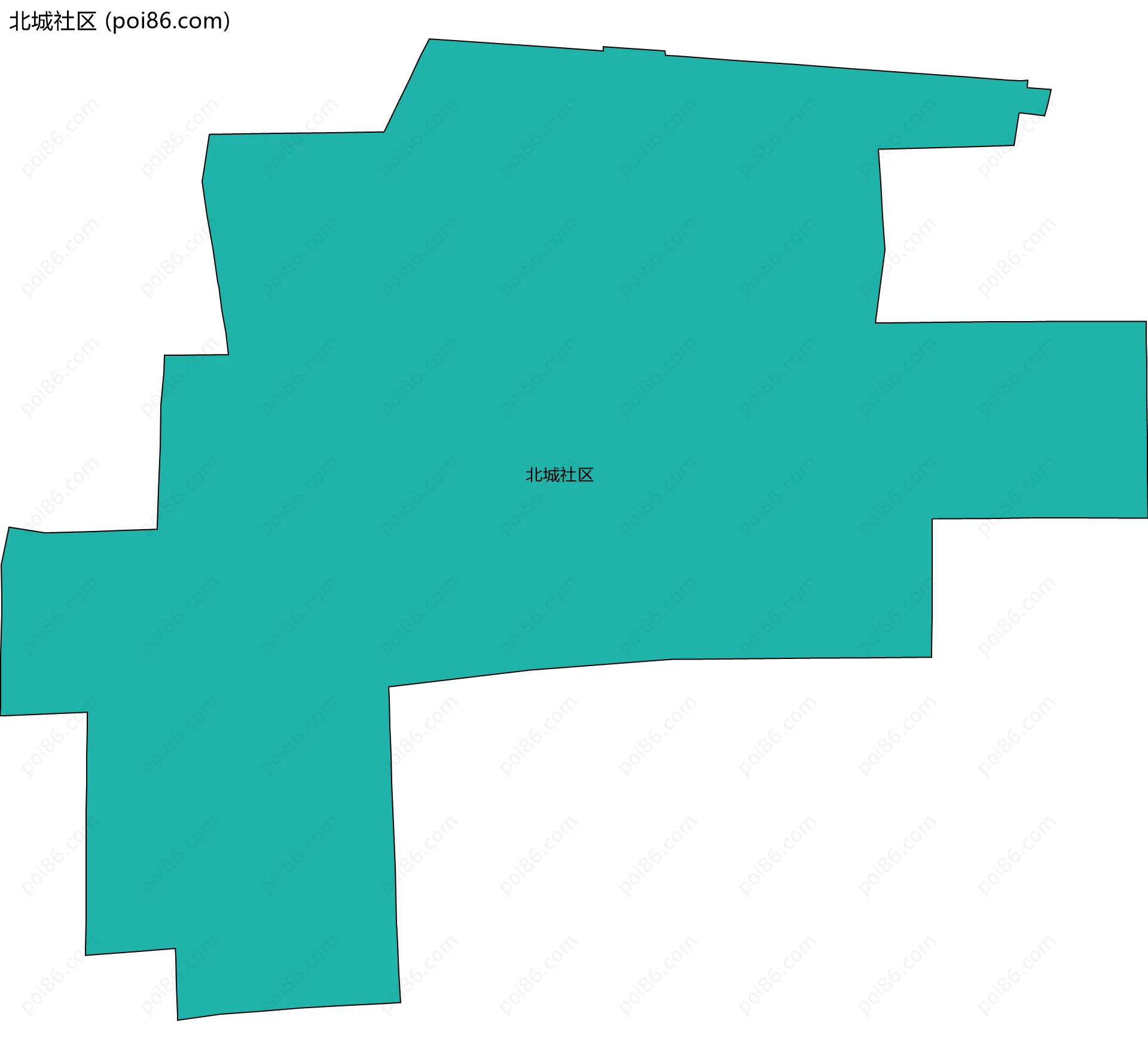 北城社区边界地图
