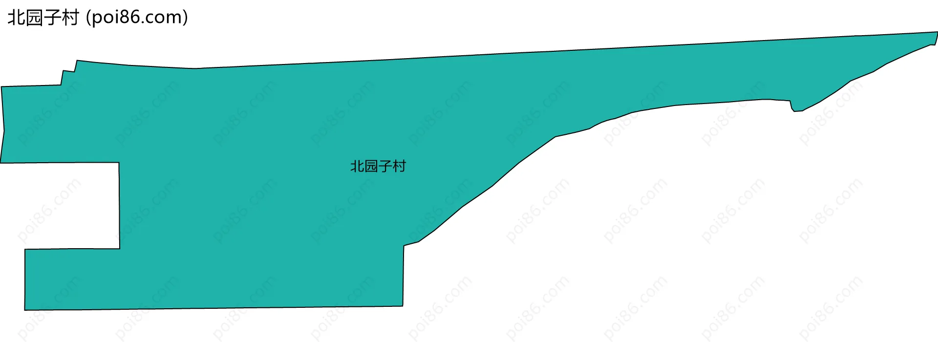 北园子村边界地图