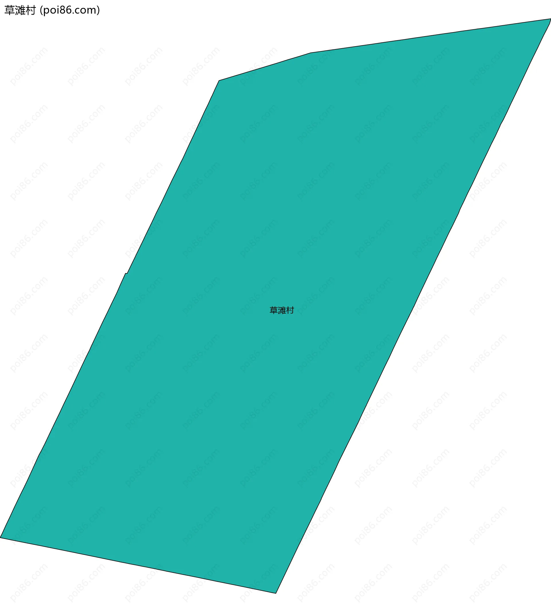 草滩村边界地图