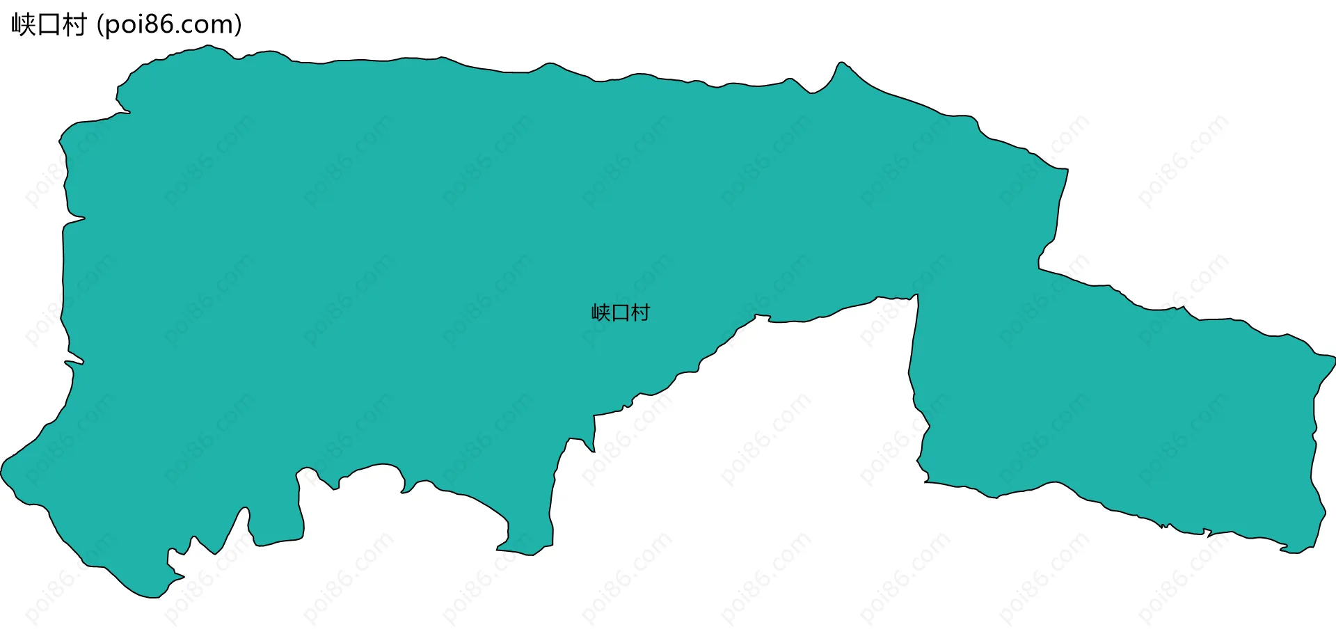 峡口村边界地图