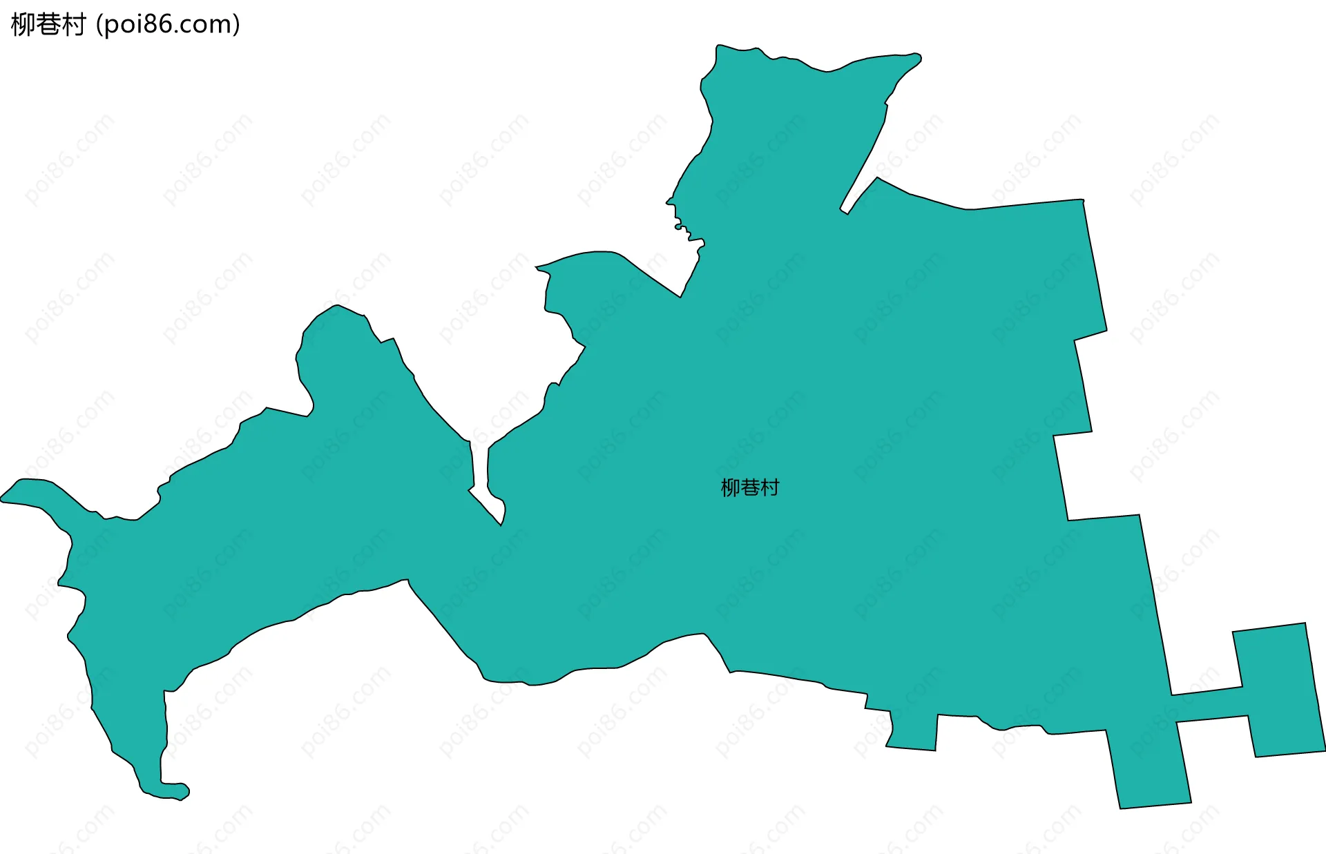 柳巷村边界地图