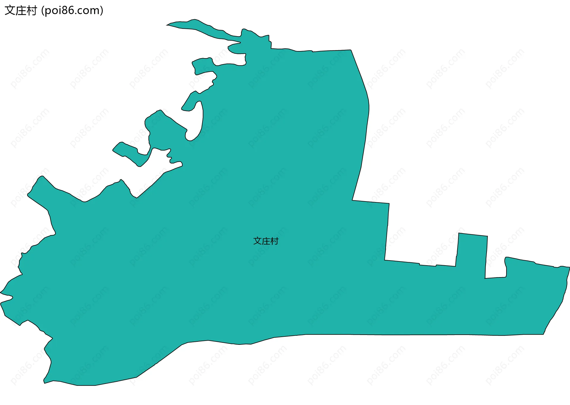 文庄村边界地图
