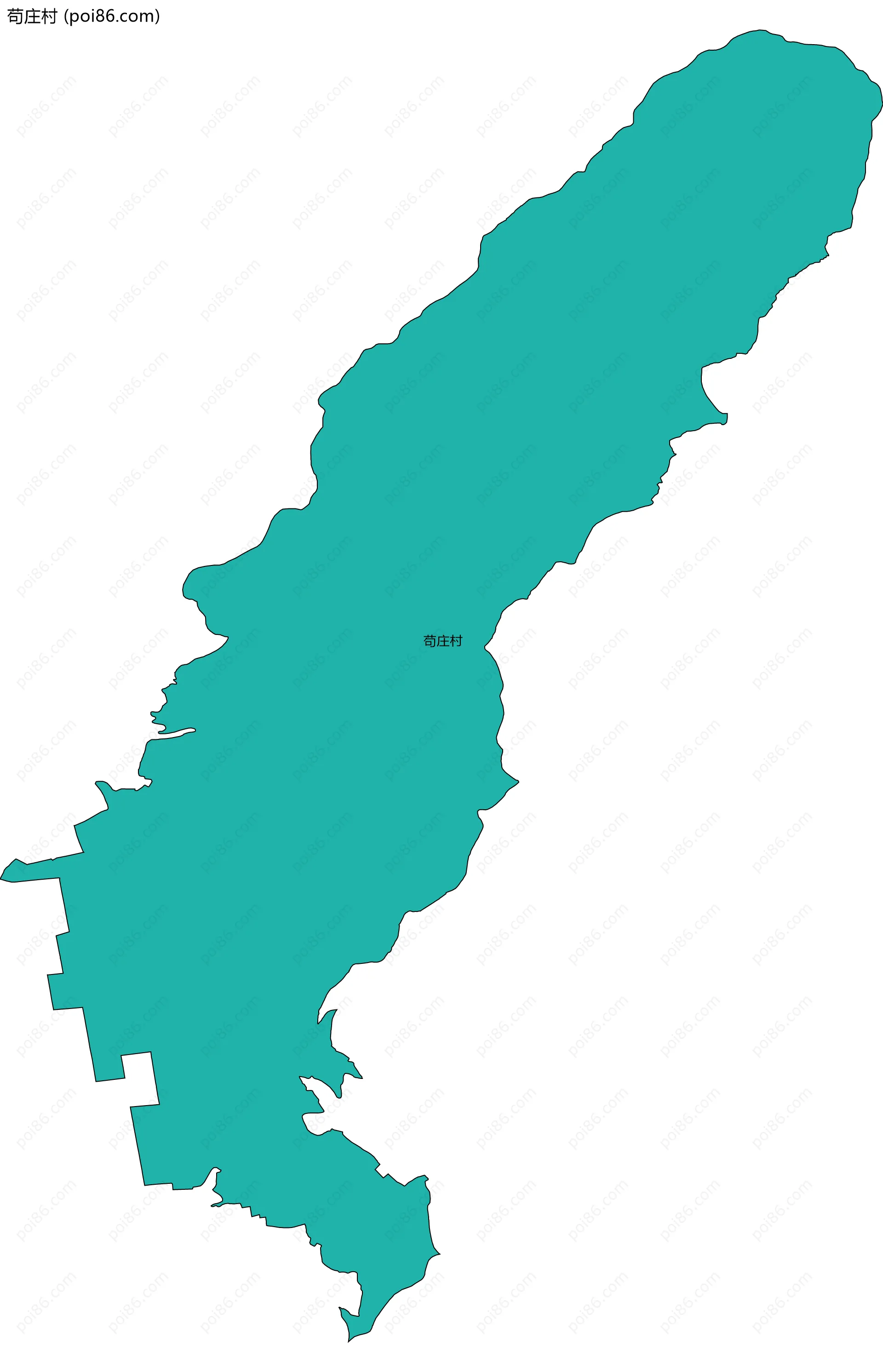 苟庄村边界地图