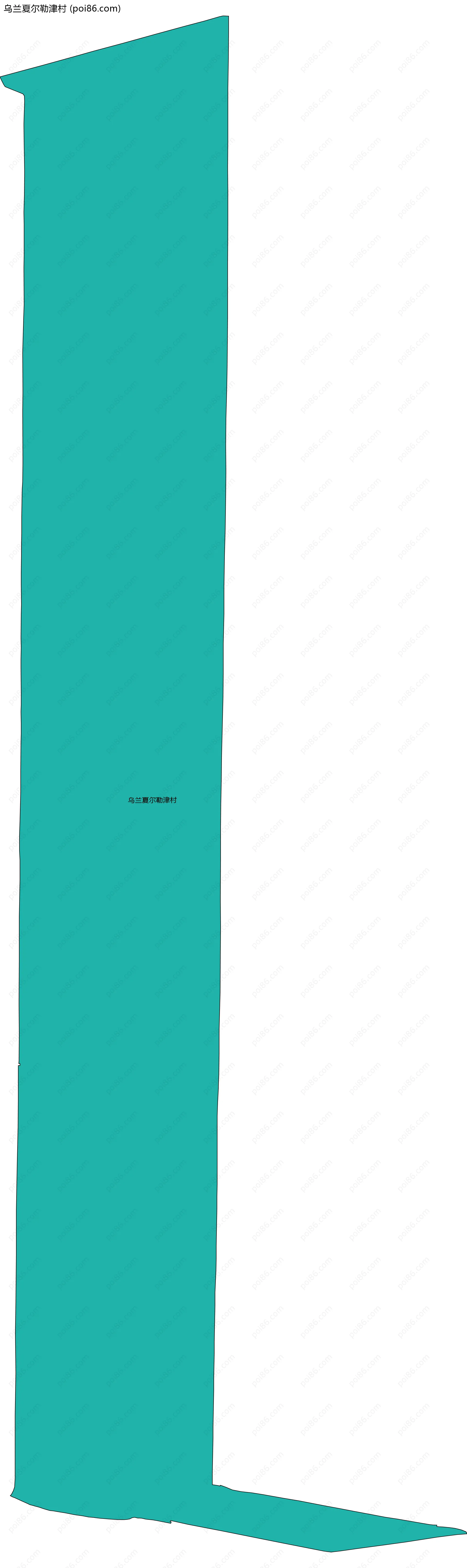 乌兰夏尔勒津村边界地图