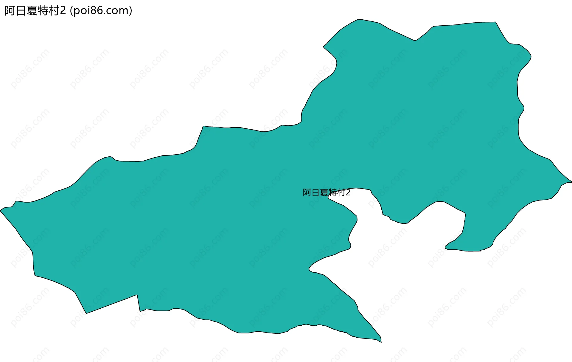 阿日夏特村2边界地图
