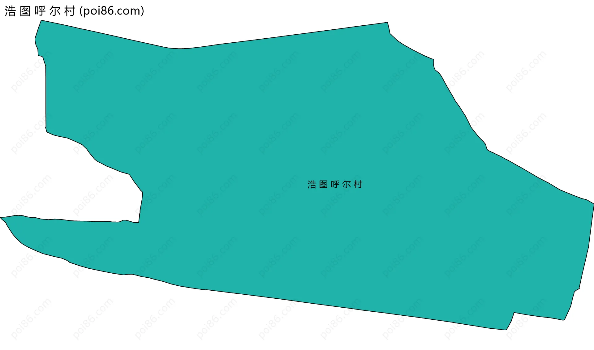 浩 图 呼 尔 村边界地图
