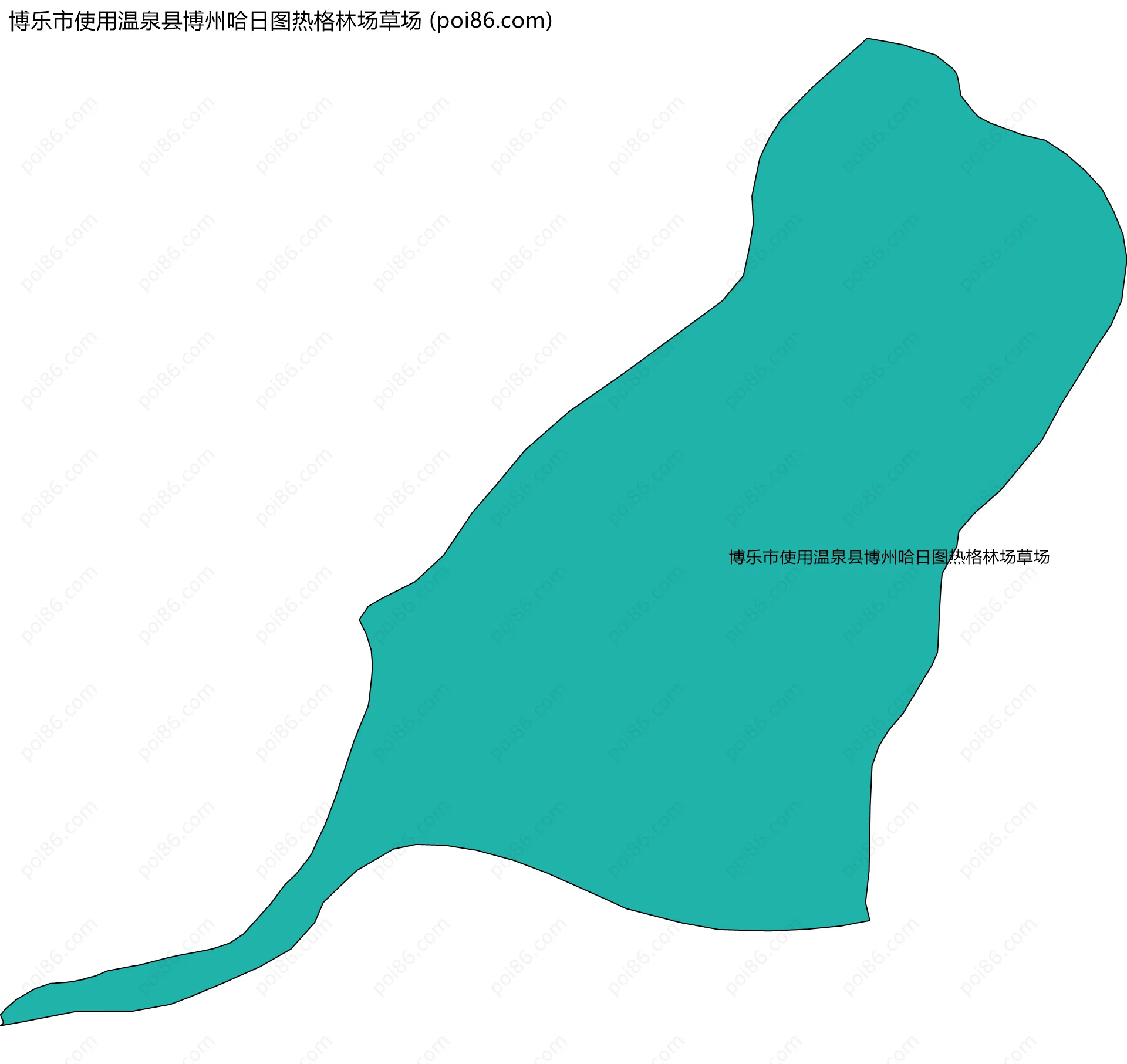 博乐市使用温泉县博州哈日图热格林场草场边界地图