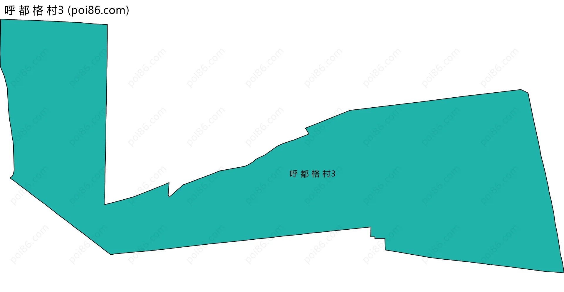呼 都 格 村3边界地图