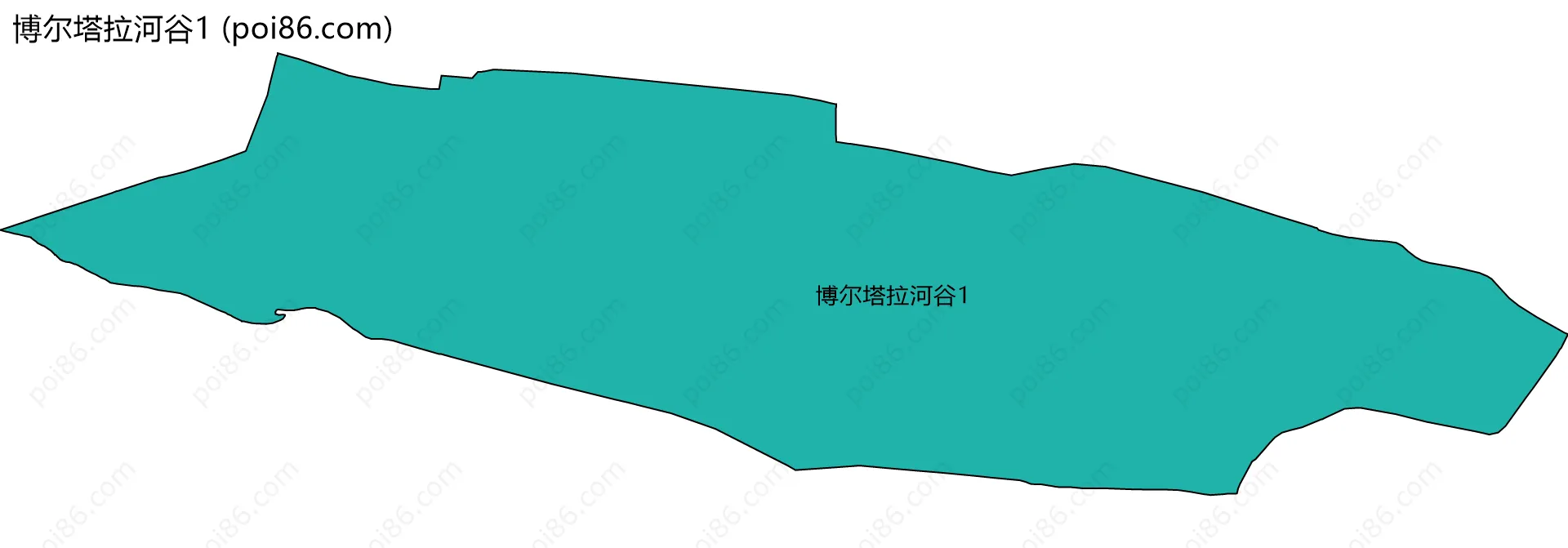 博尔塔拉河谷1边界地图