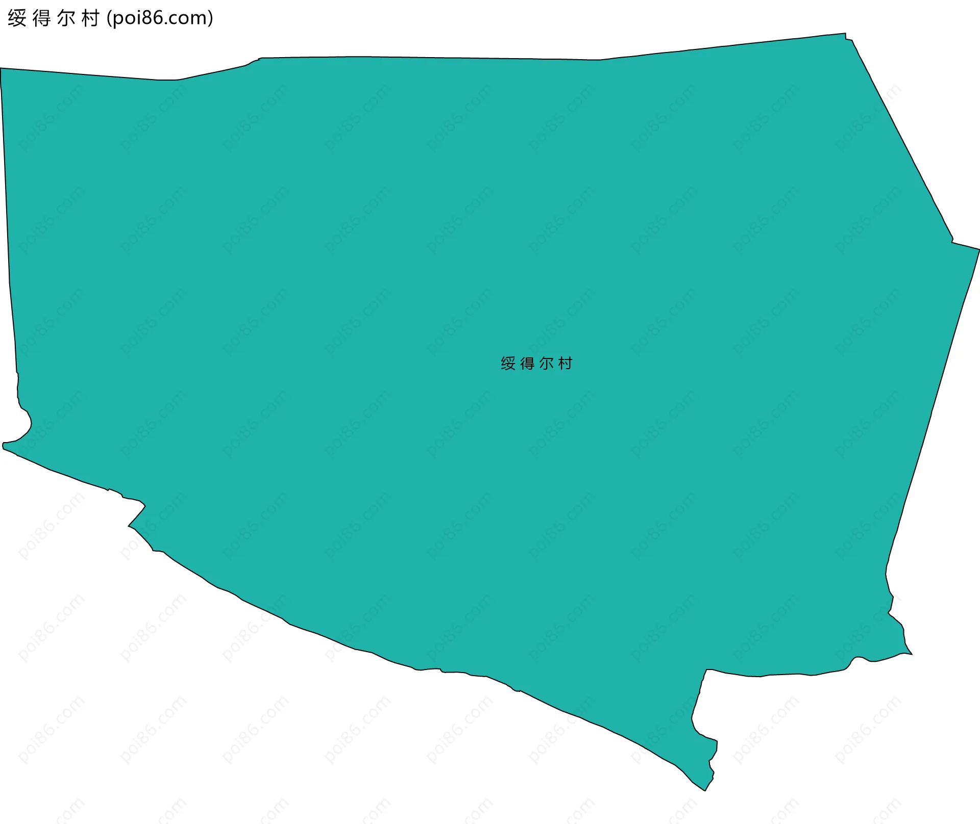 绥 得 尔 村边界地图