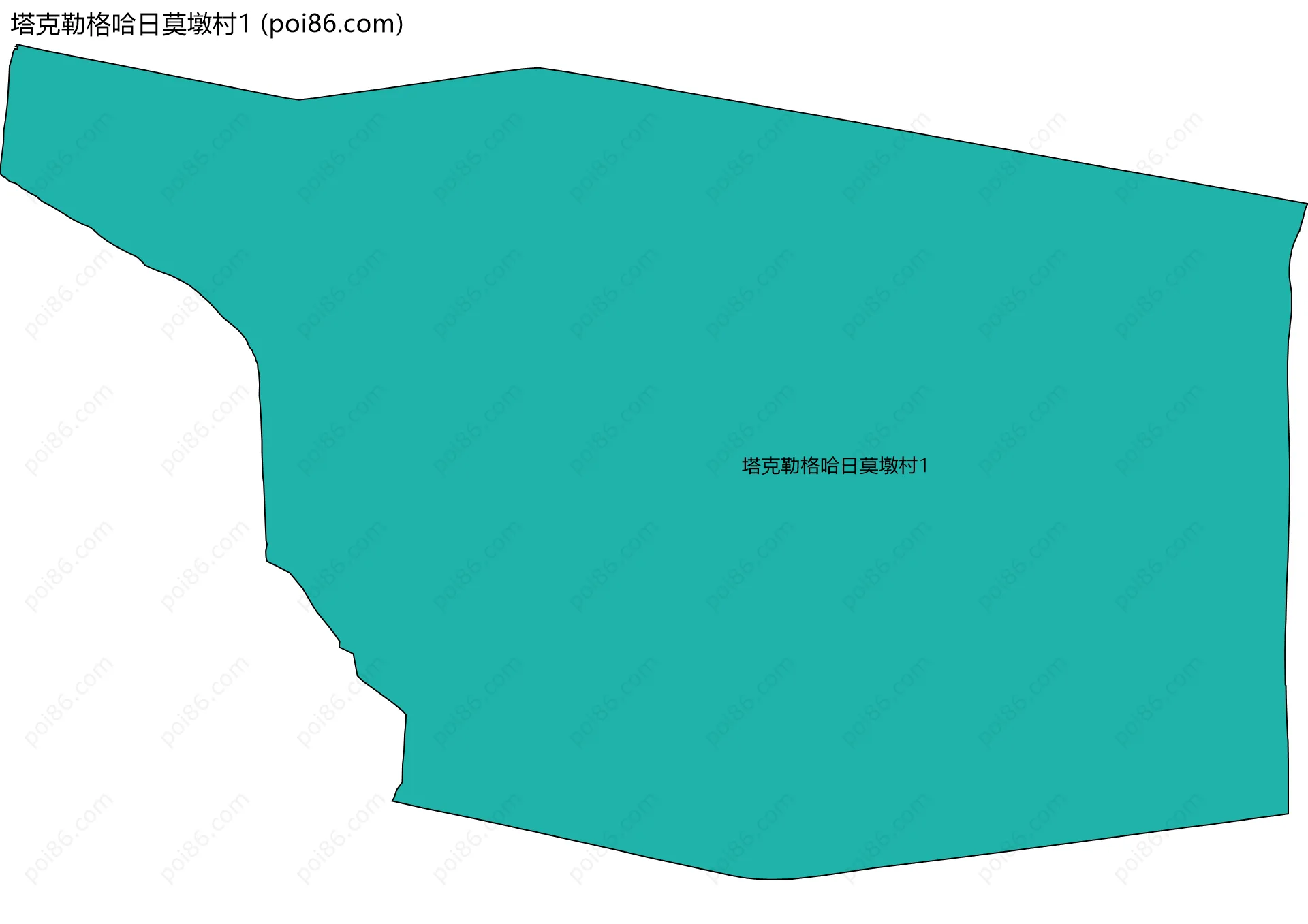 塔克勒格哈日莫墩村1边界地图