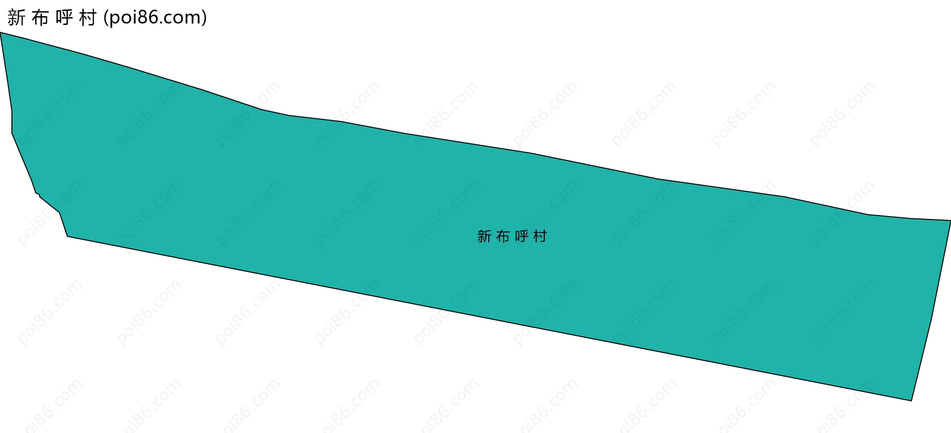 新 布 呼 村边界地图