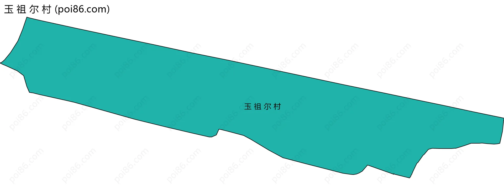 玉 祖 尔 村边界地图