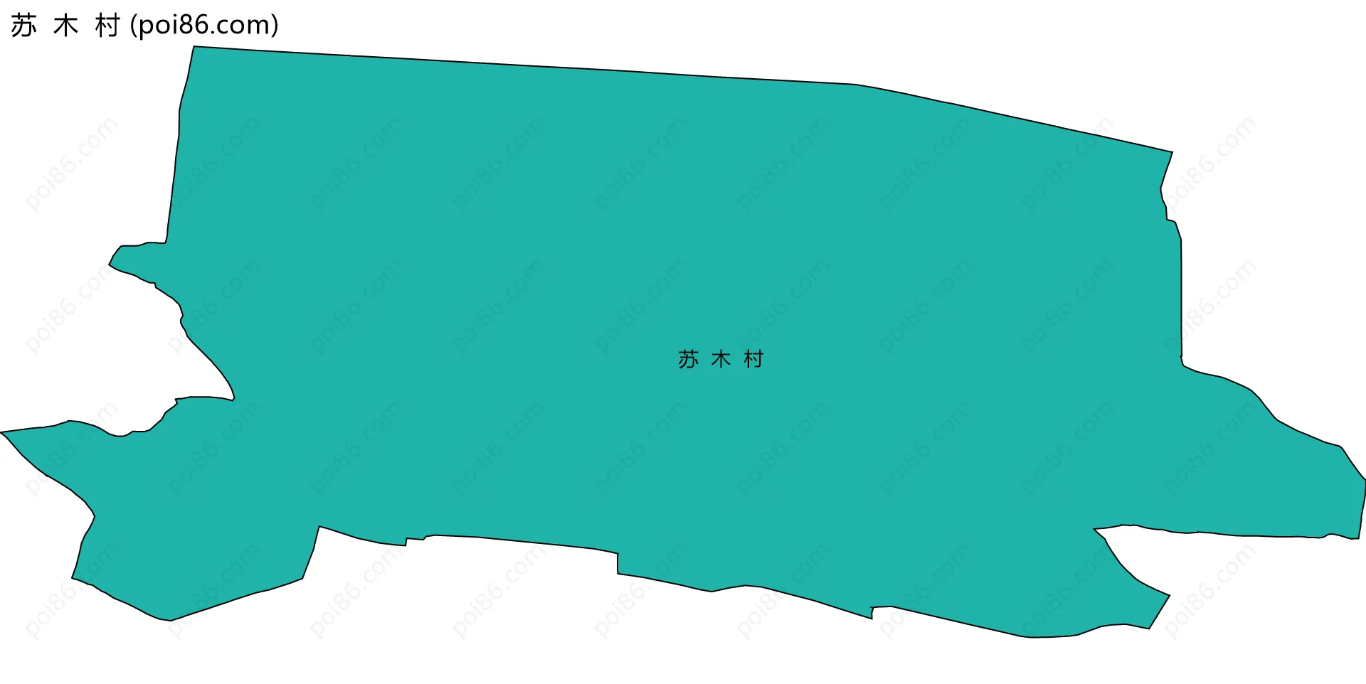 苏  木  村边界地图