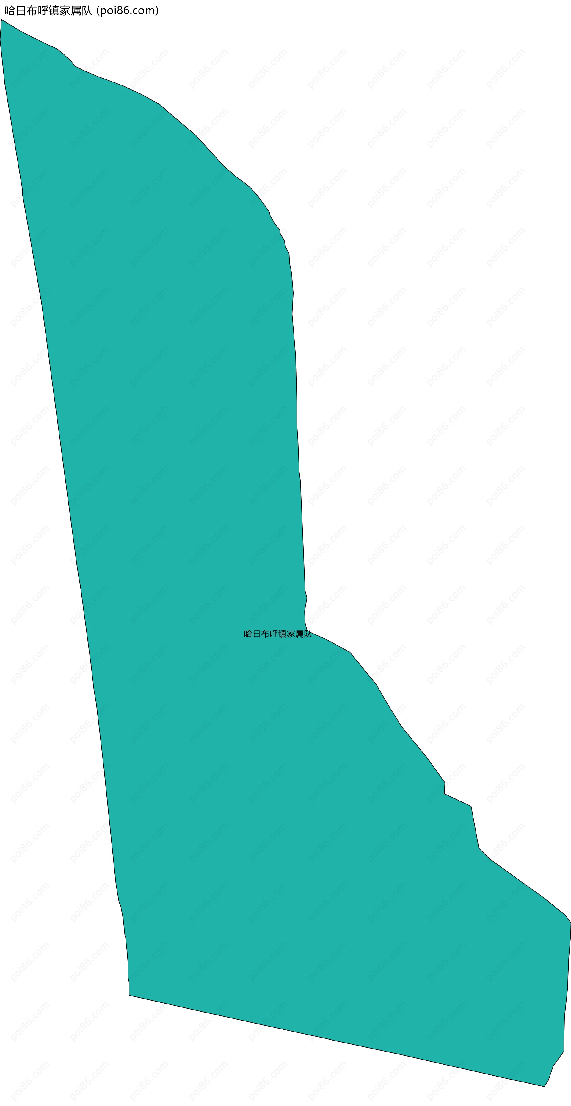 哈日布呼镇家属队边界地图