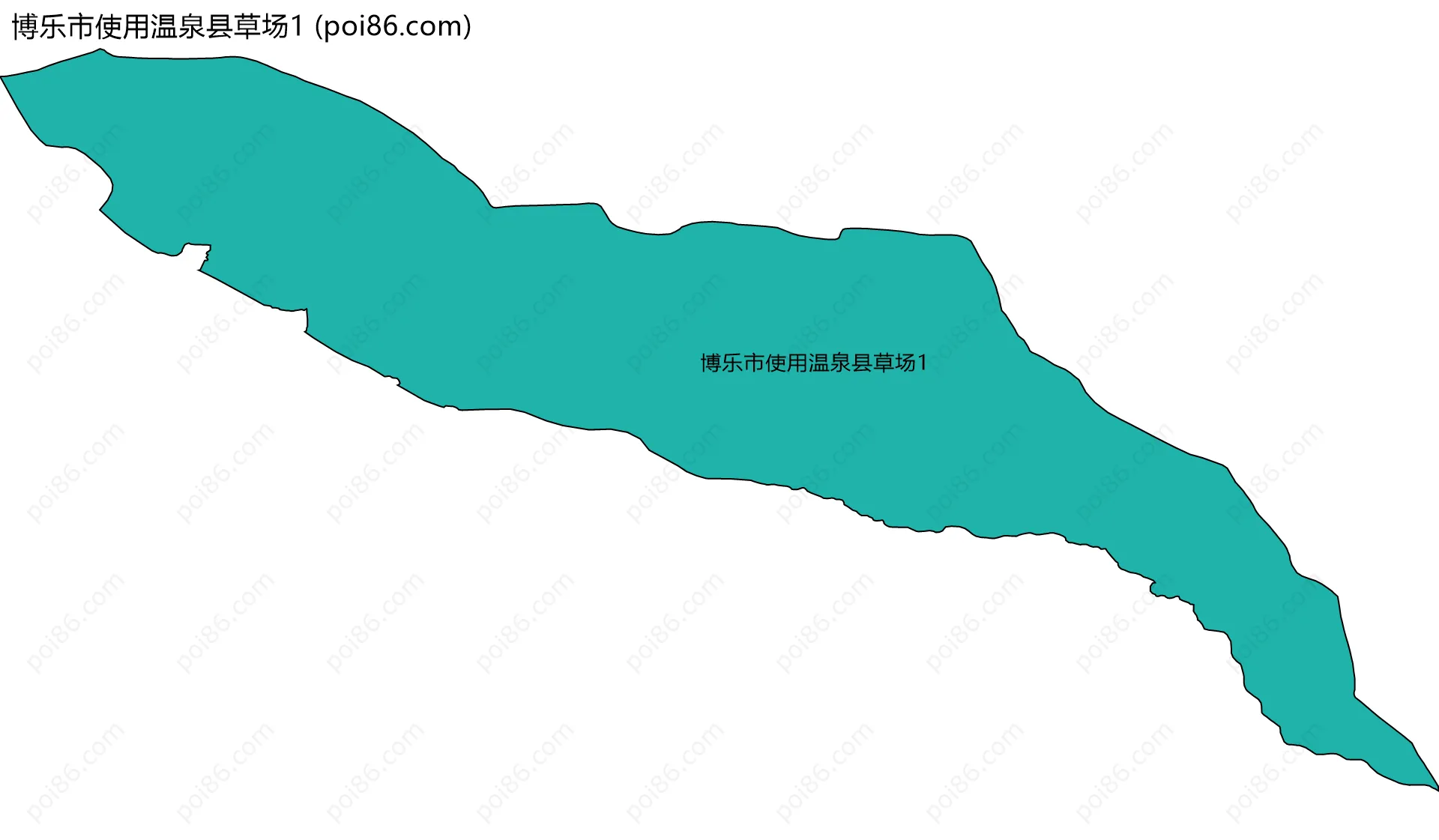 博乐市使用温泉县草场1边界地图