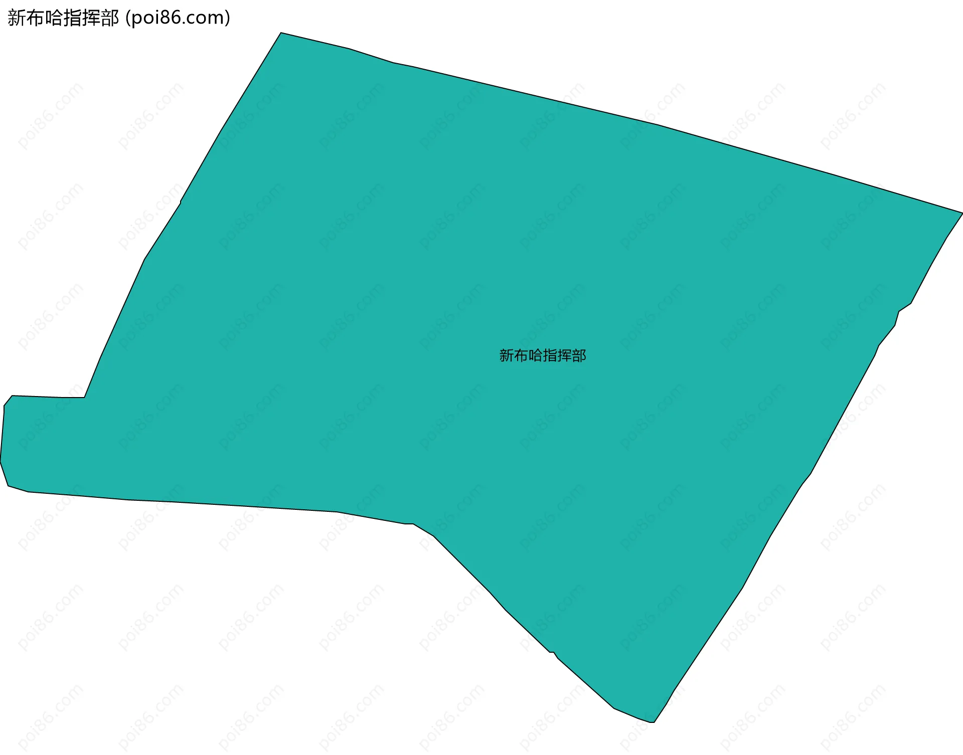新布哈指挥部边界地图