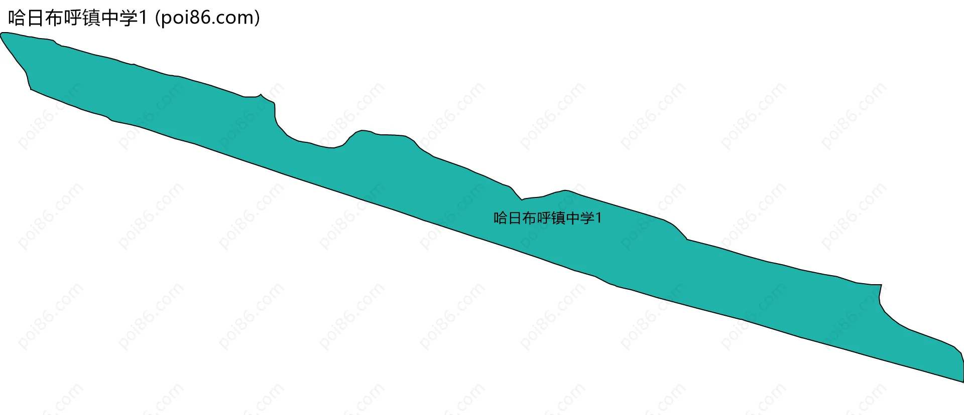 哈日布呼镇中学1边界地图