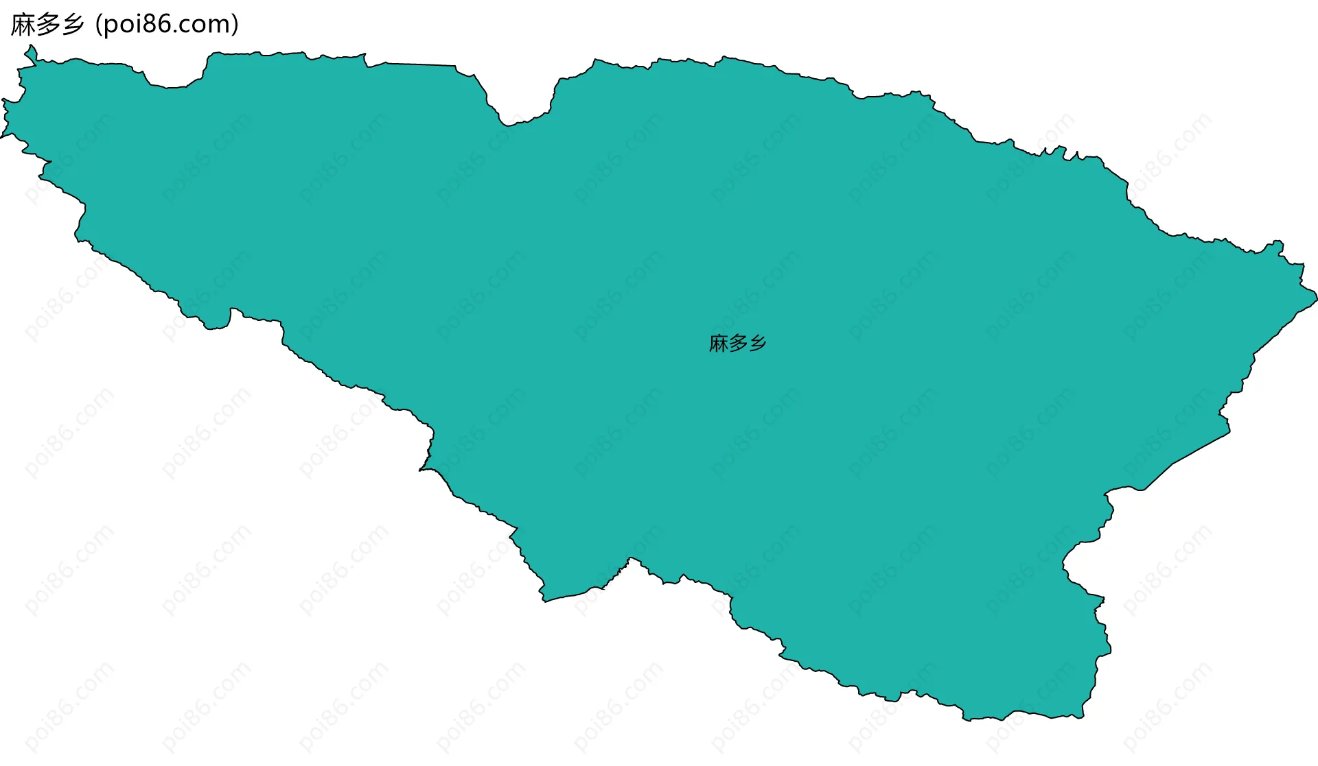 麻多乡边界地图