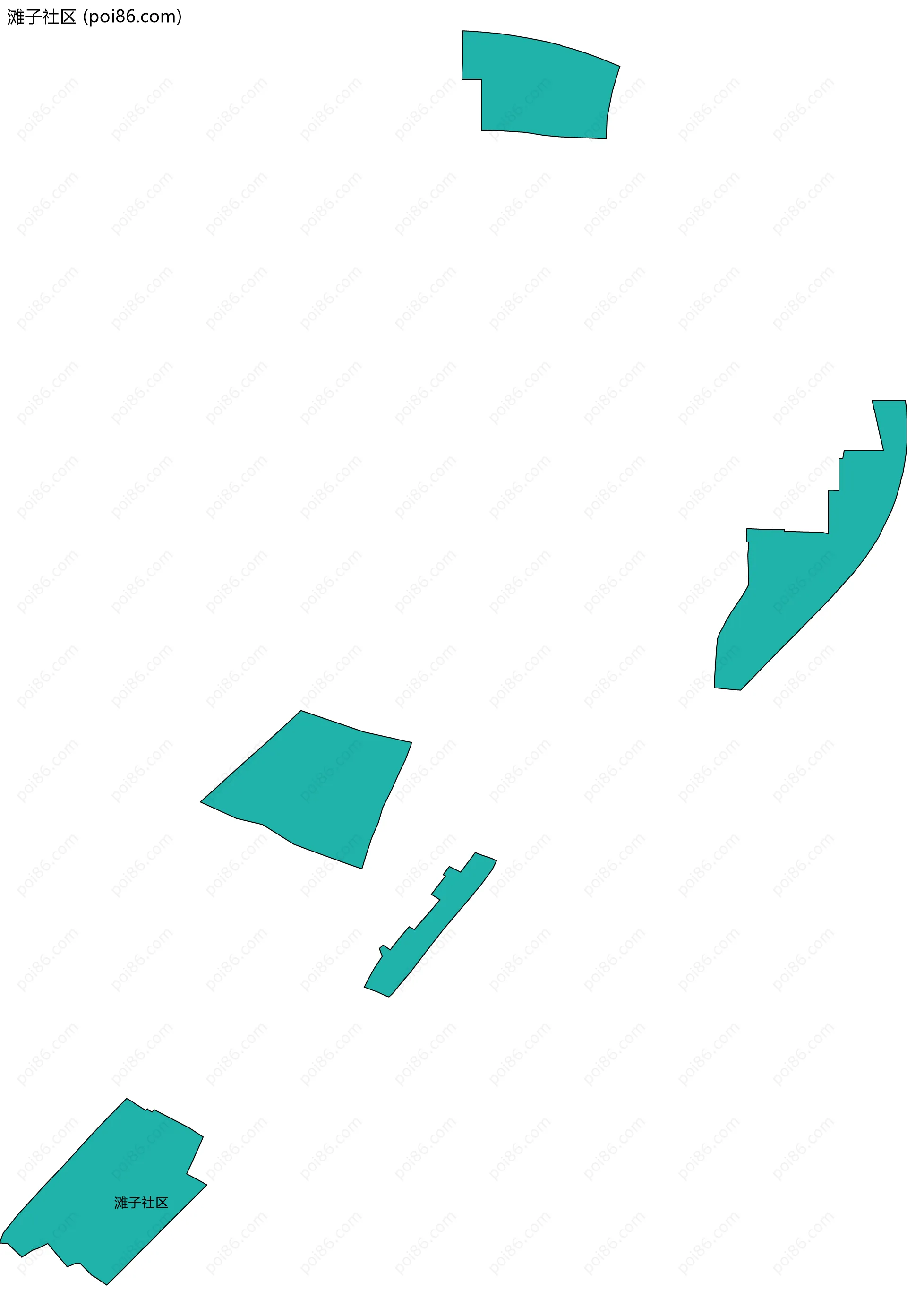 滩子社区边界地图