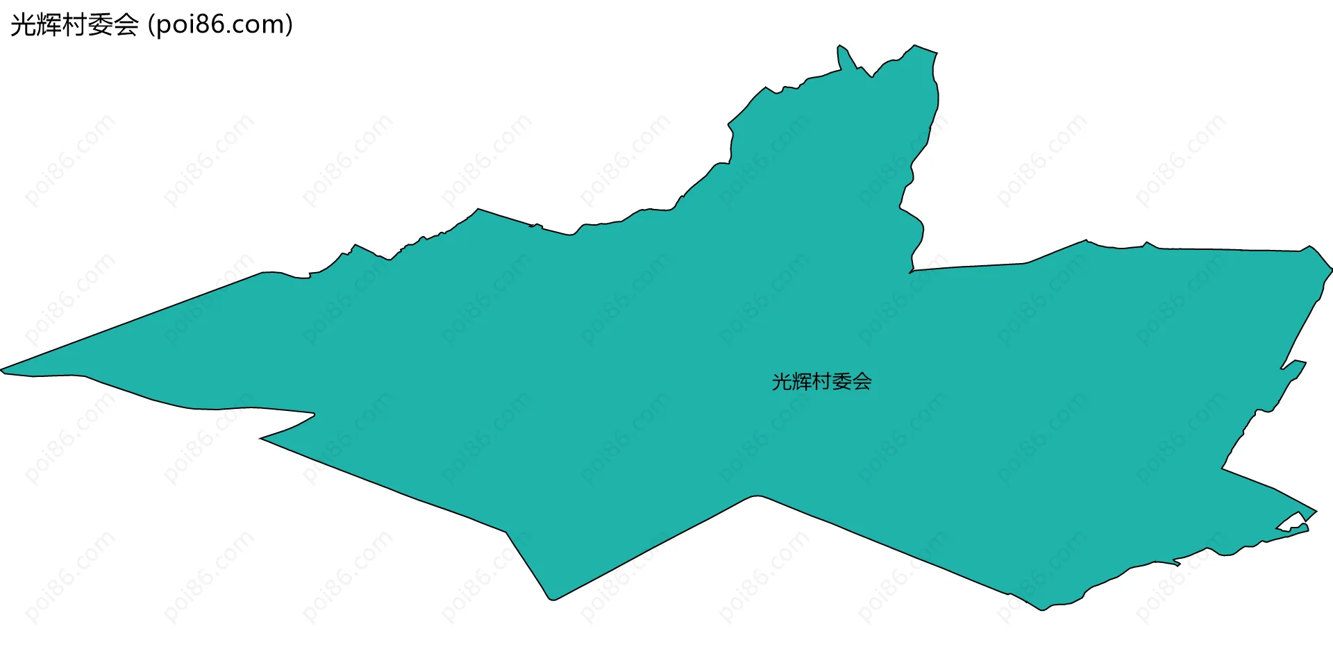 光辉村委会边界地图