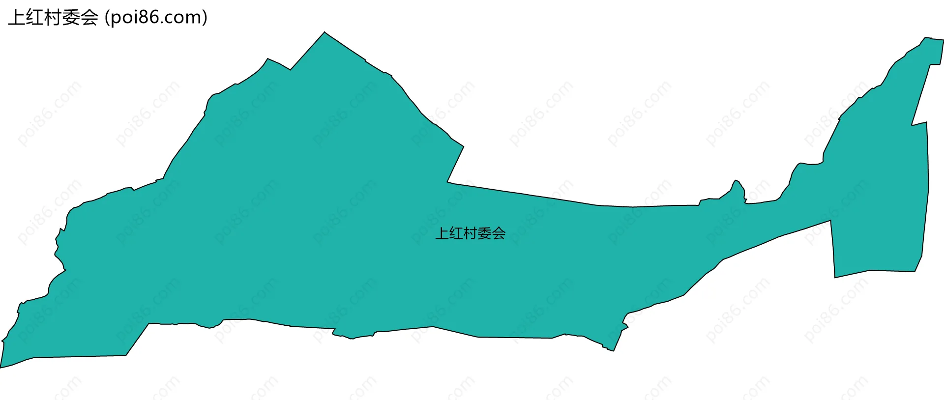 上红村委会边界地图