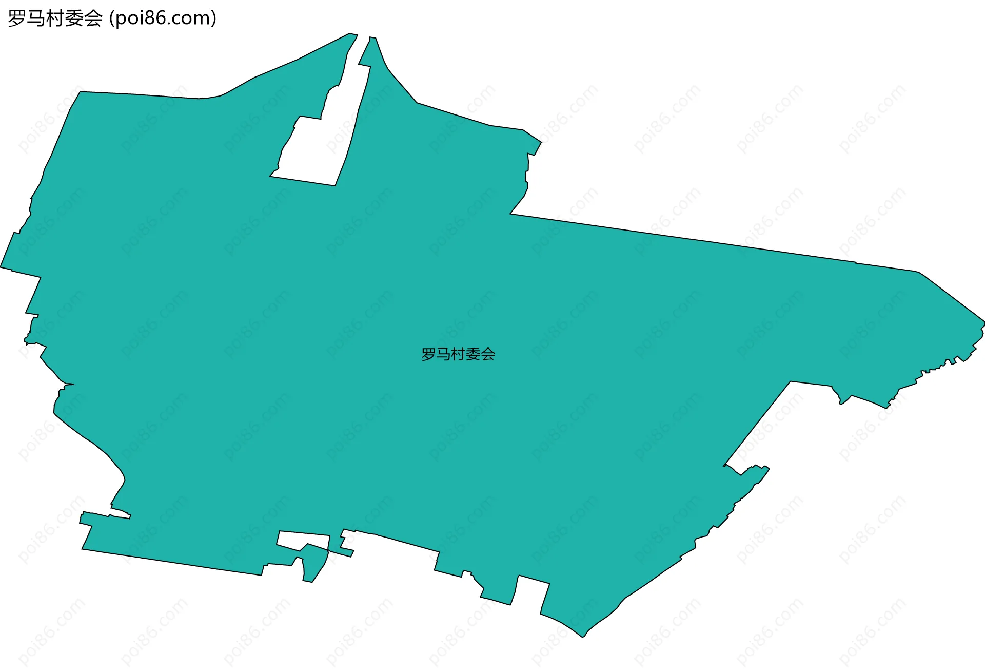 罗马村委会边界地图