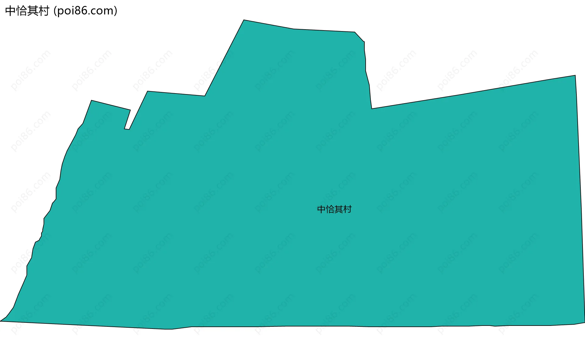 中恰其村边界地图