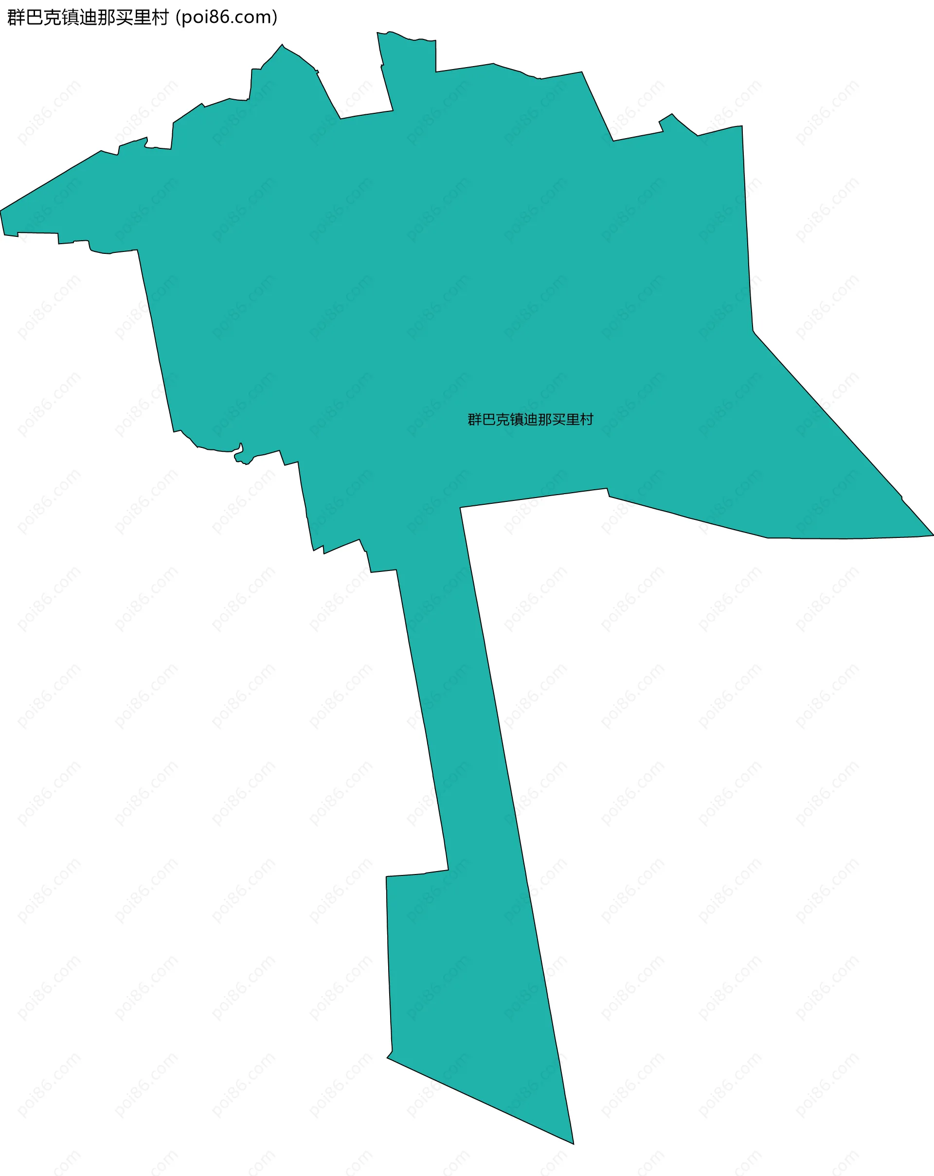 群巴克镇迪那买里村边界地图