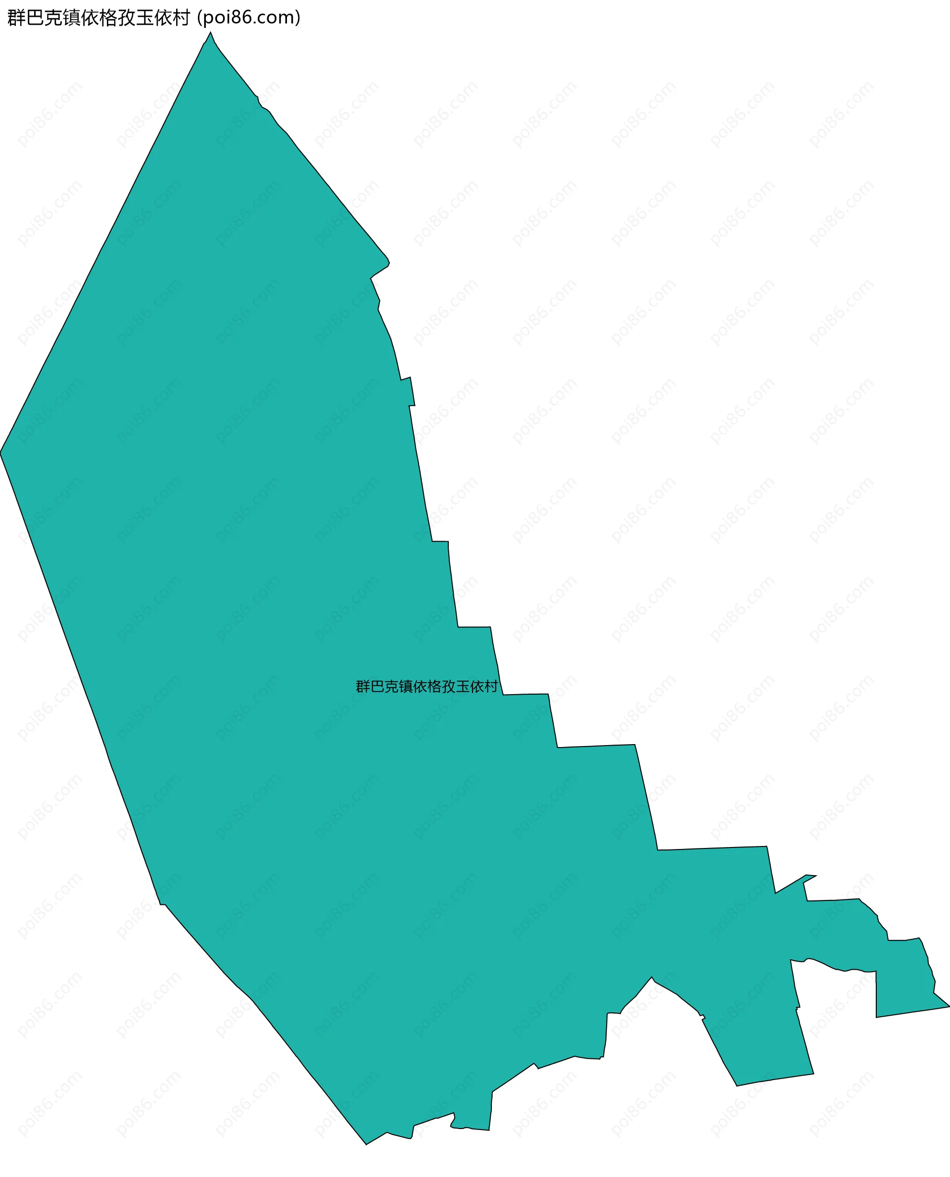 群巴克镇依格孜玉依村边界地图