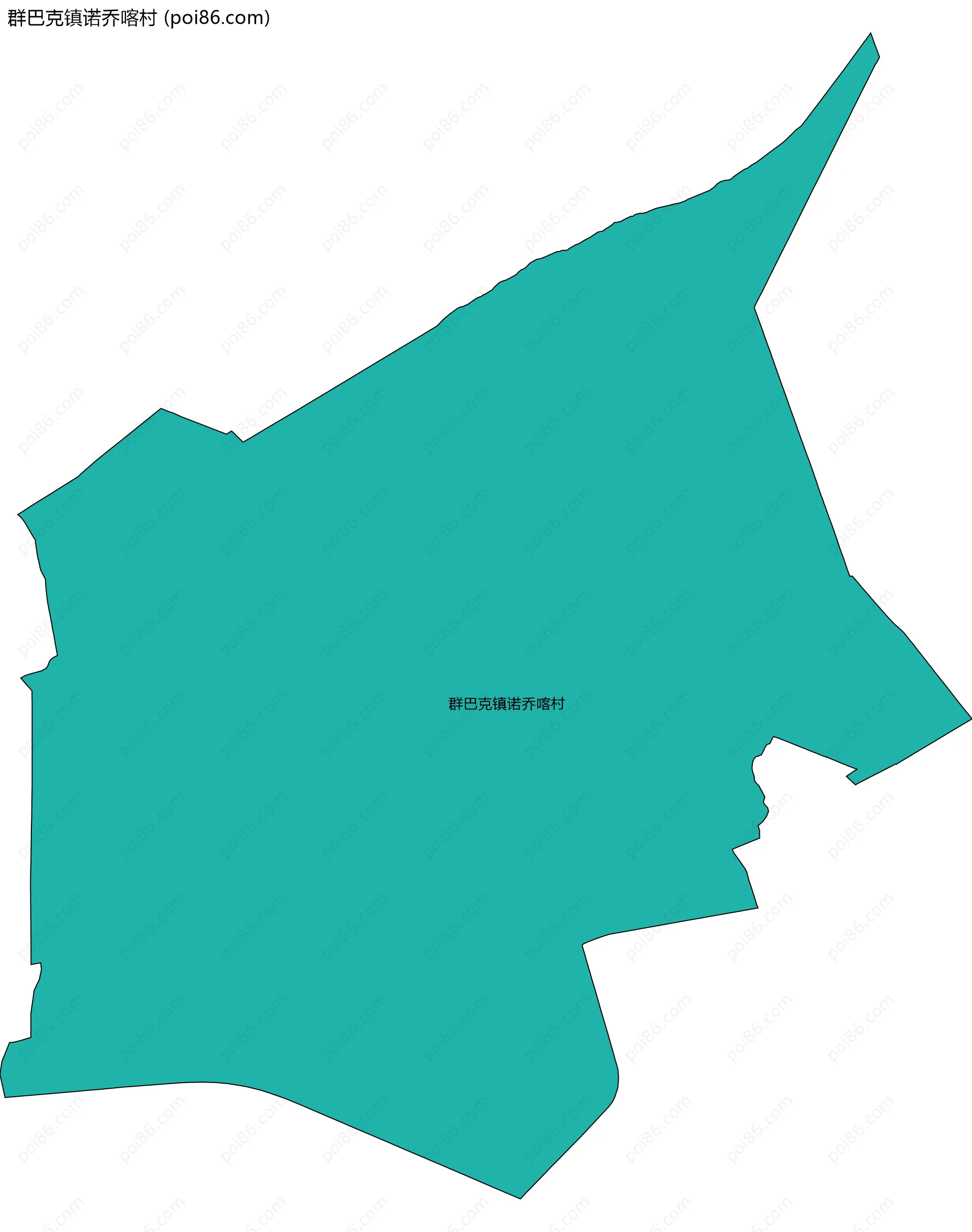 群巴克镇诺乔喀村边界地图
