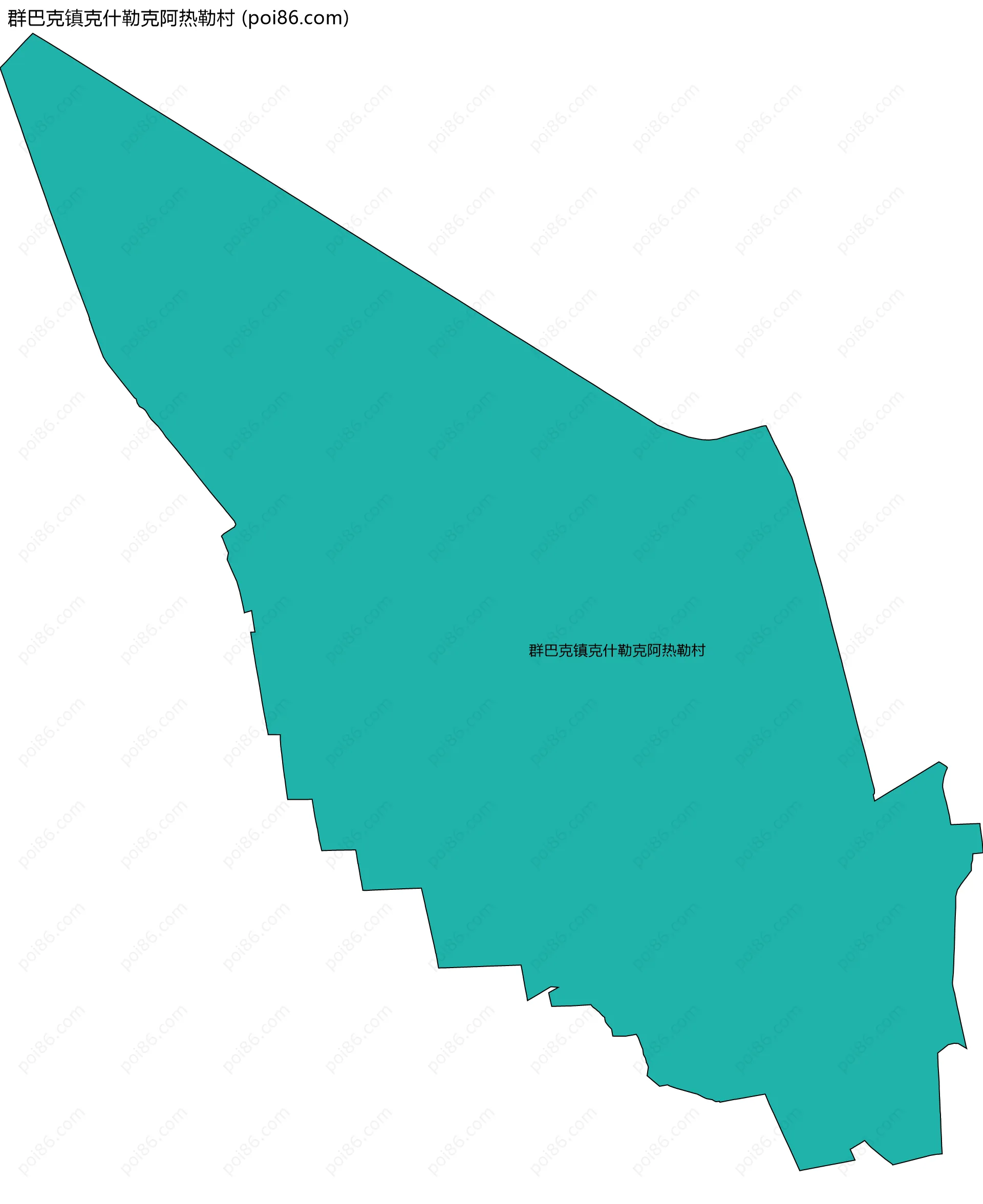 群巴克镇克什勒克阿热勒村边界地图