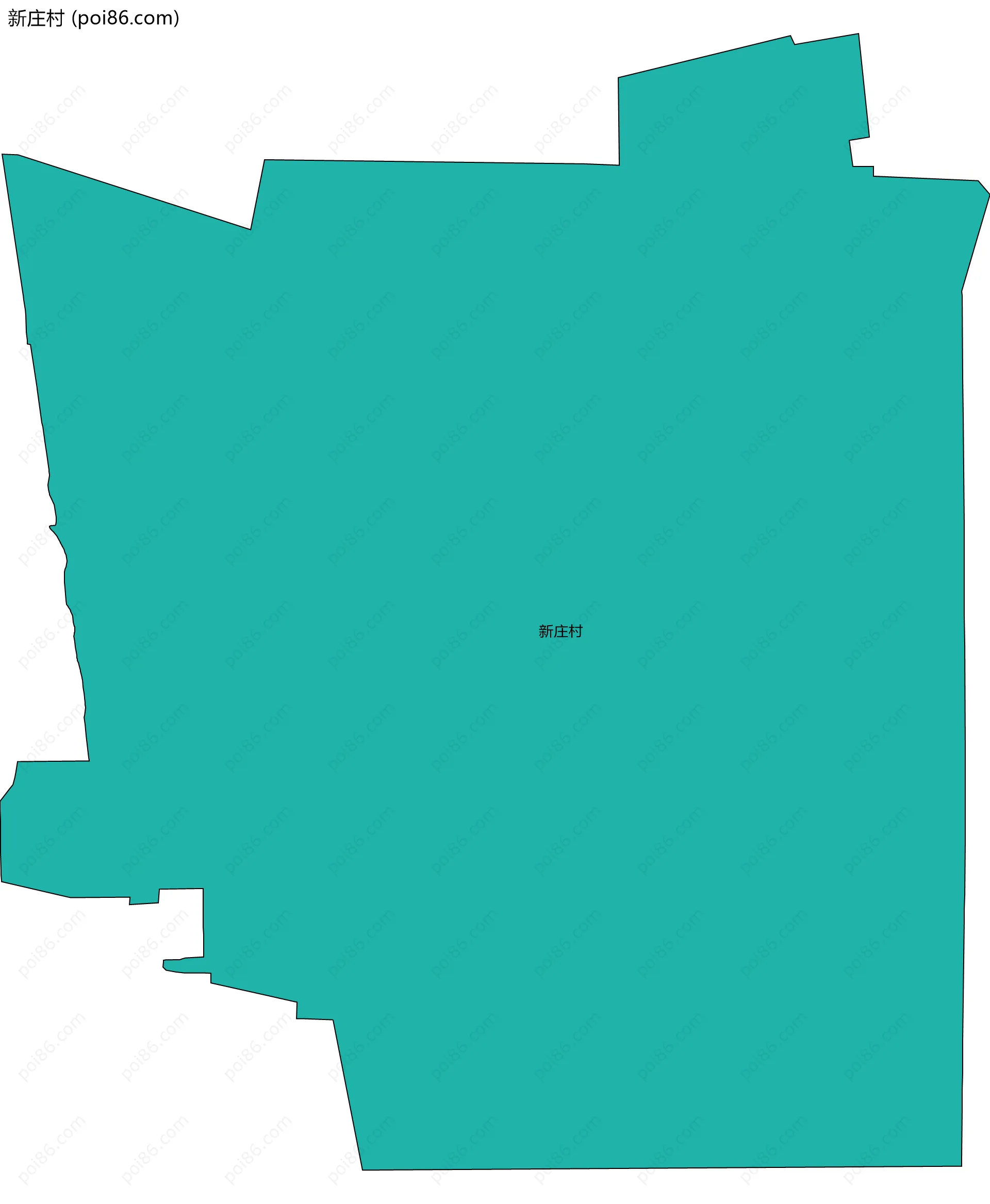 新庄村边界地图