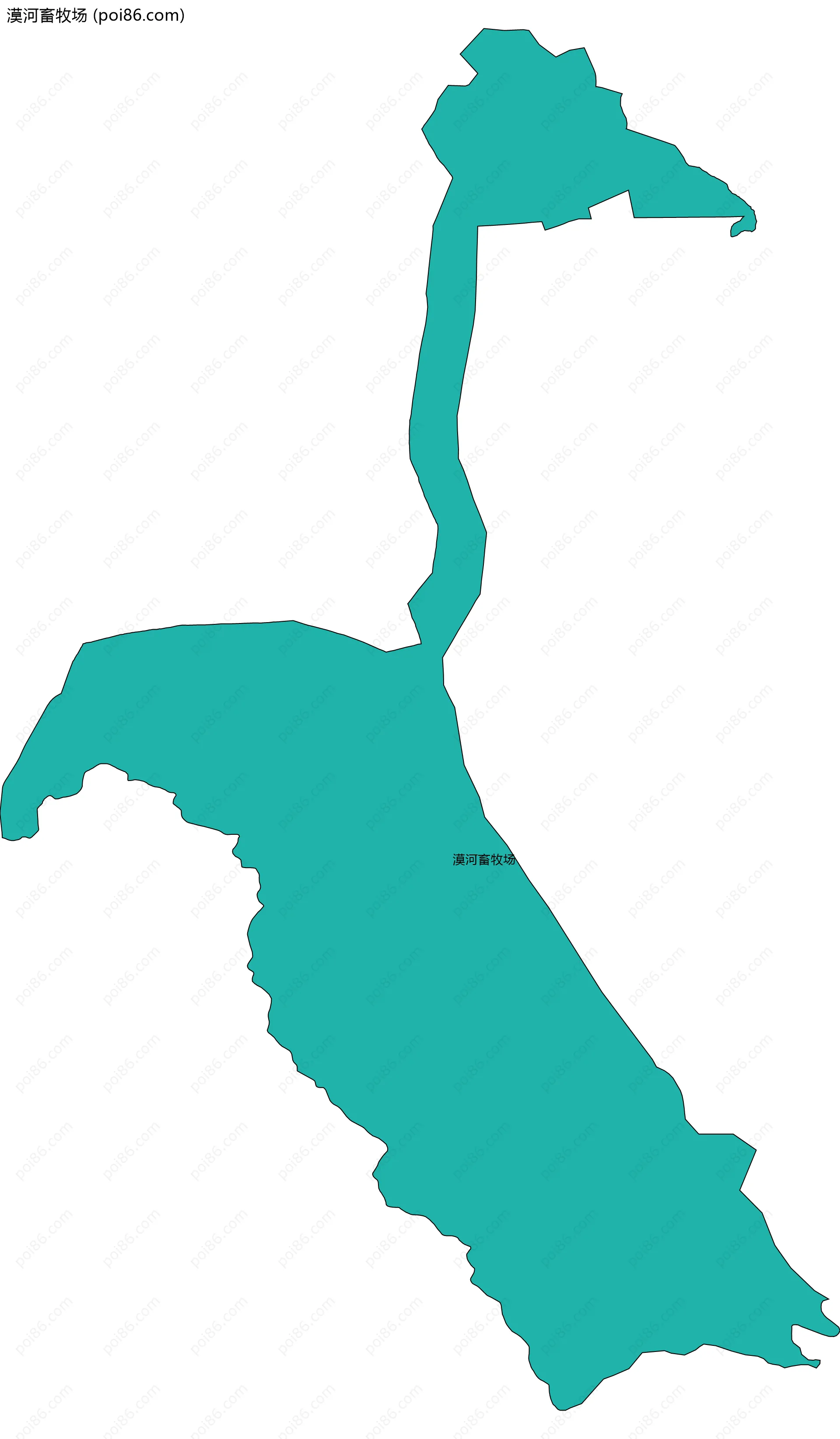 漠河畜牧场边界地图