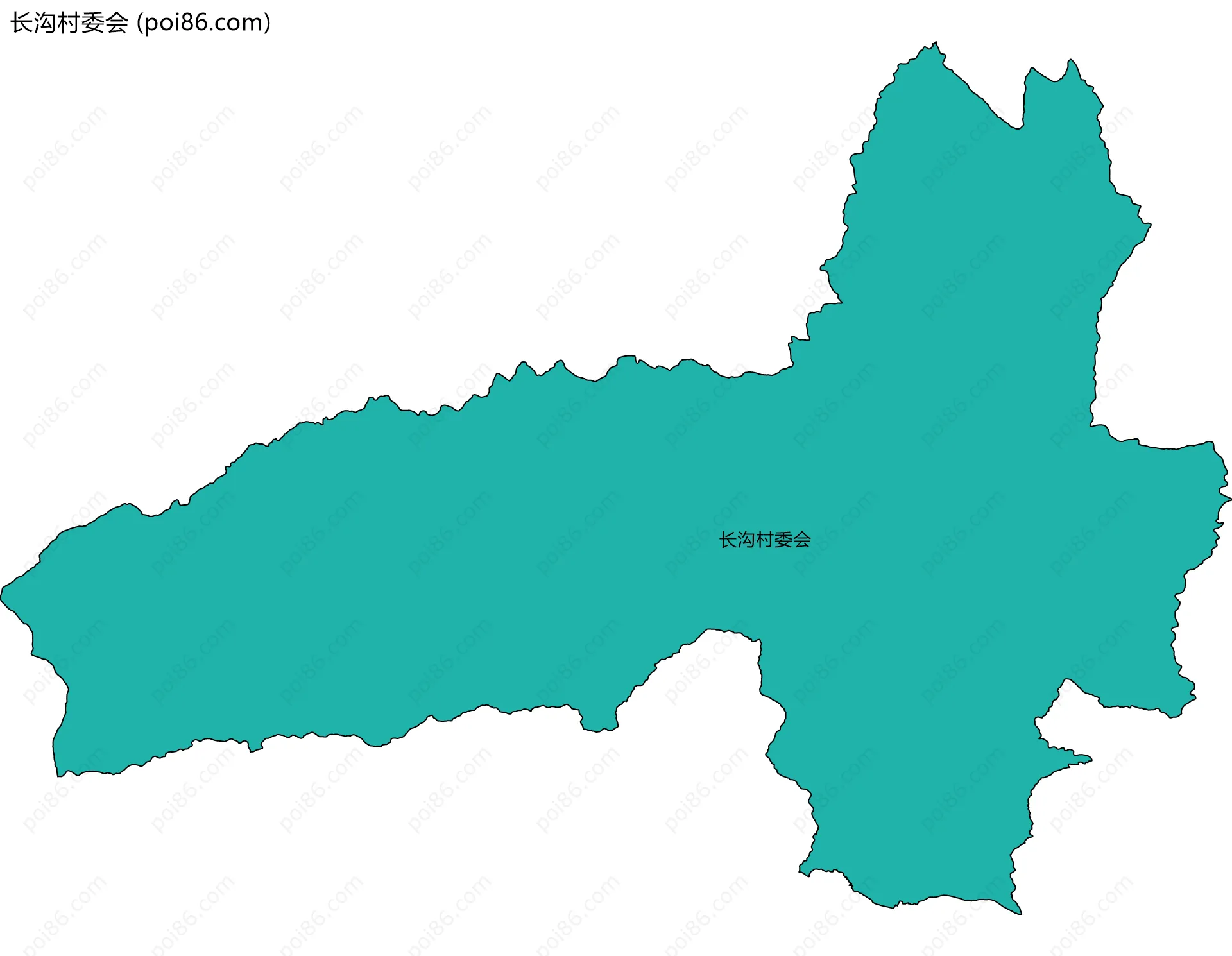 长沟村委会边界地图