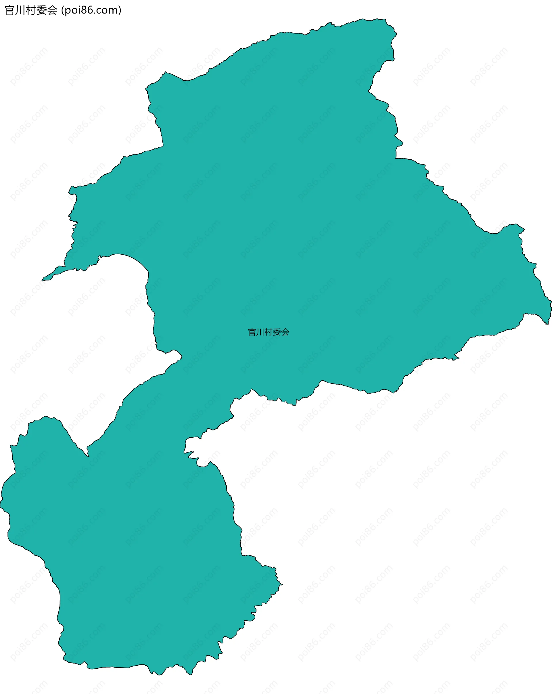 官川村委会边界地图