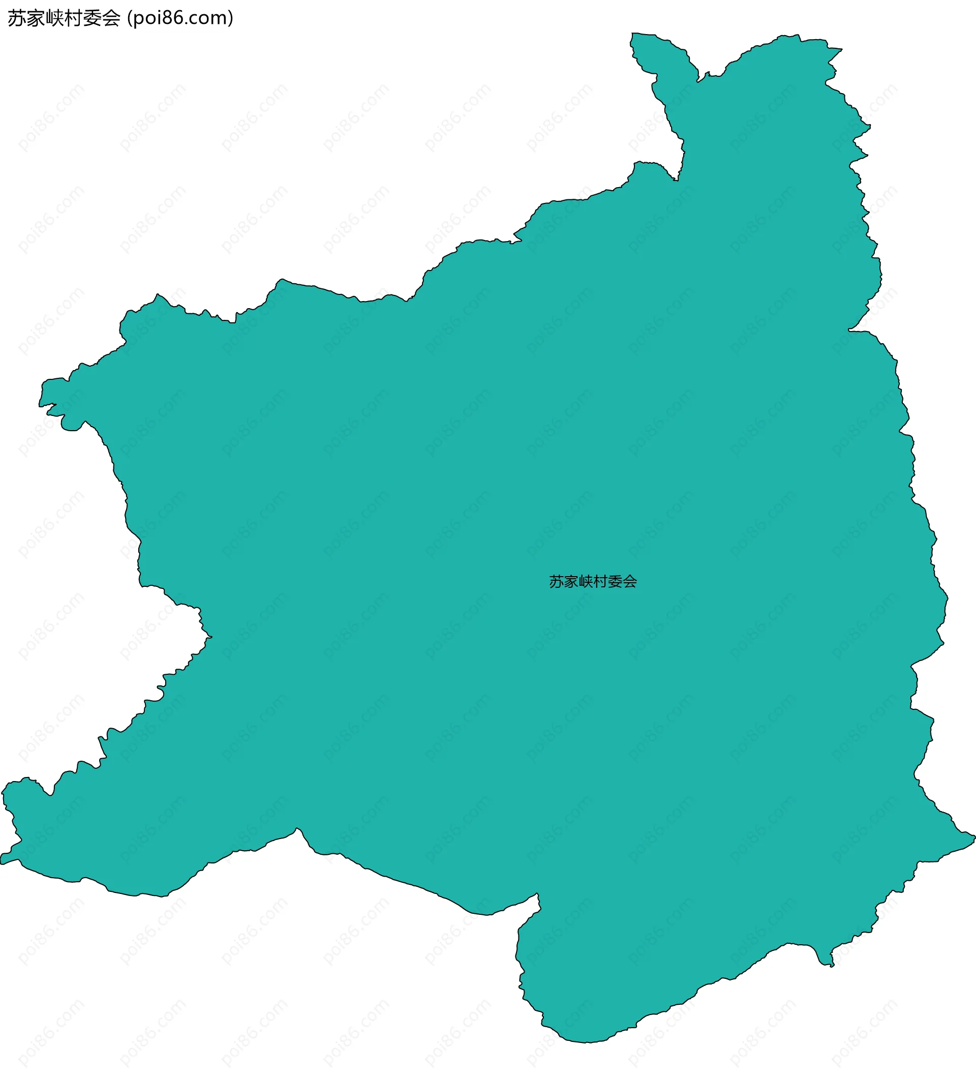 苏家峡村委会边界地图