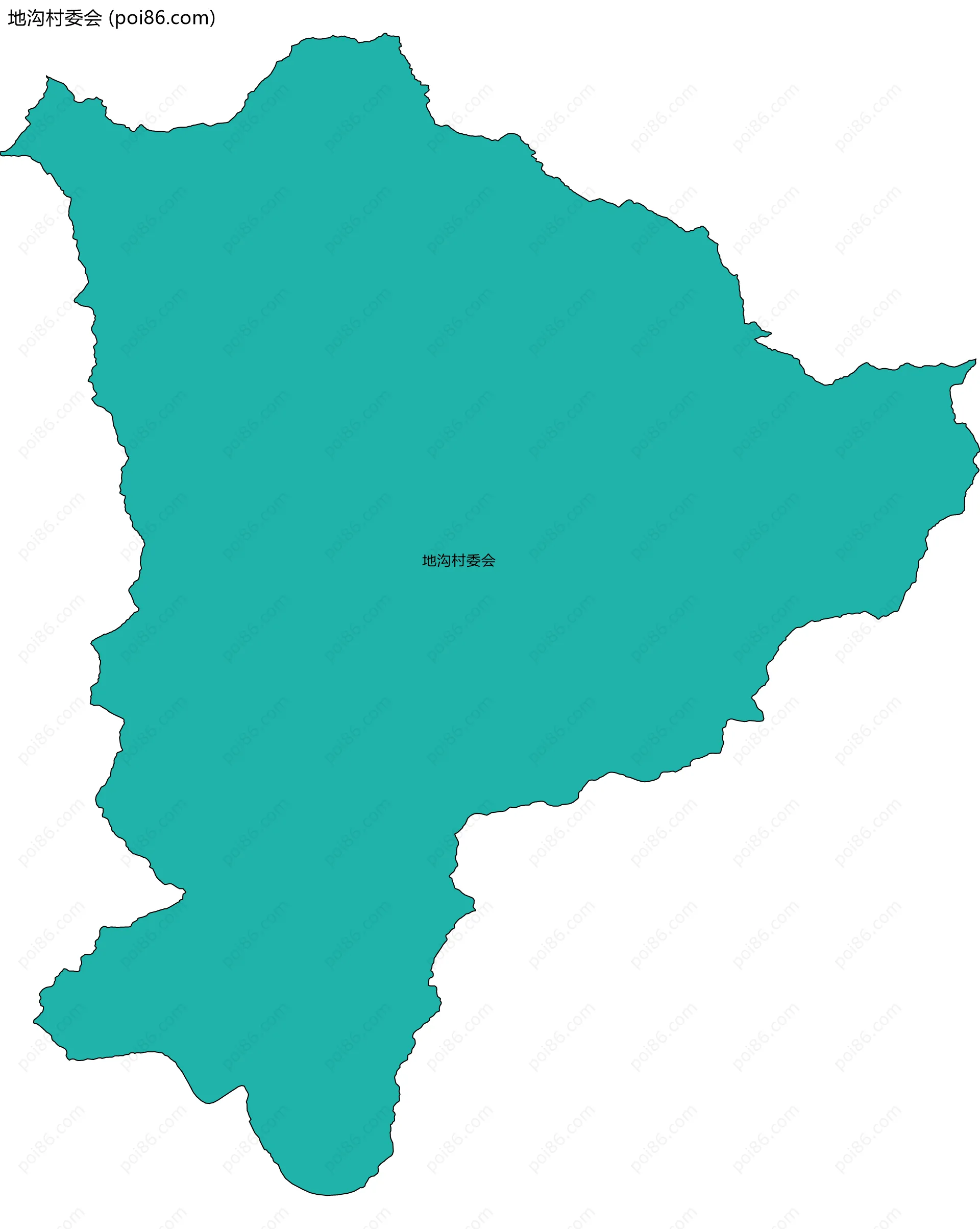 地沟村委会边界地图