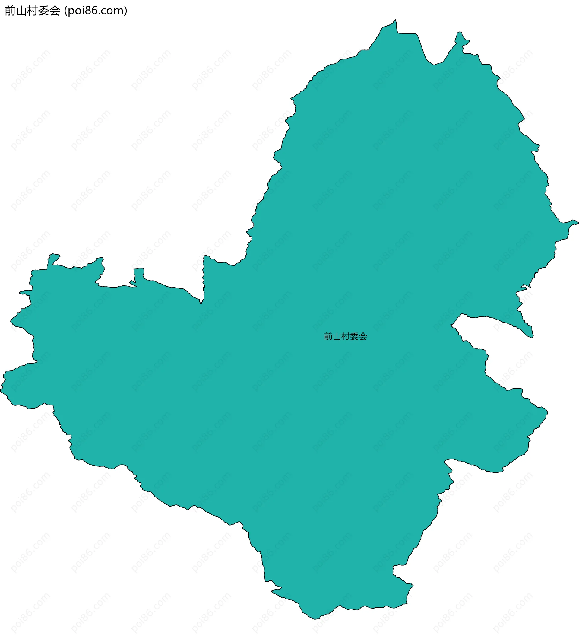 前山村委会边界地图