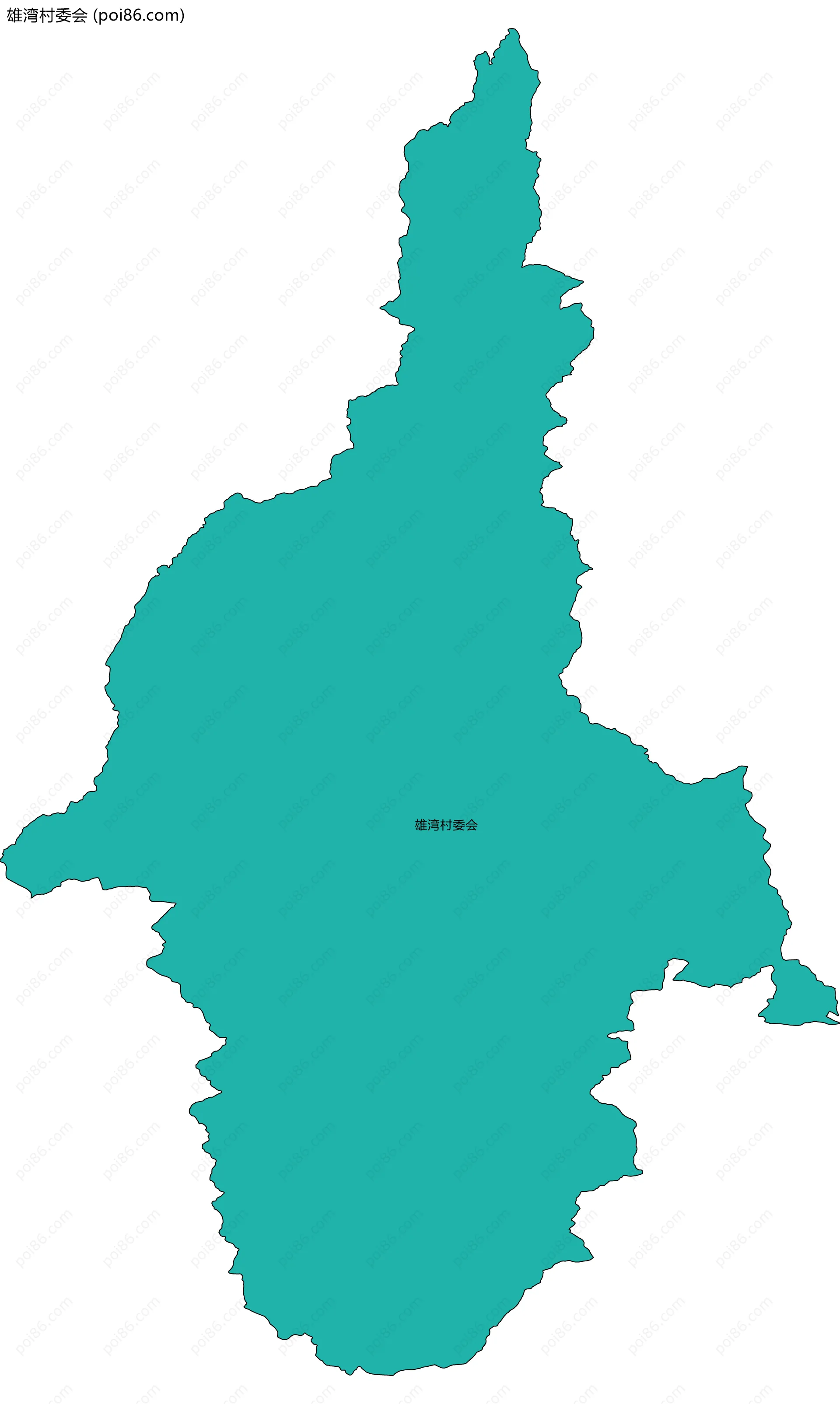 雄湾村委会边界地图