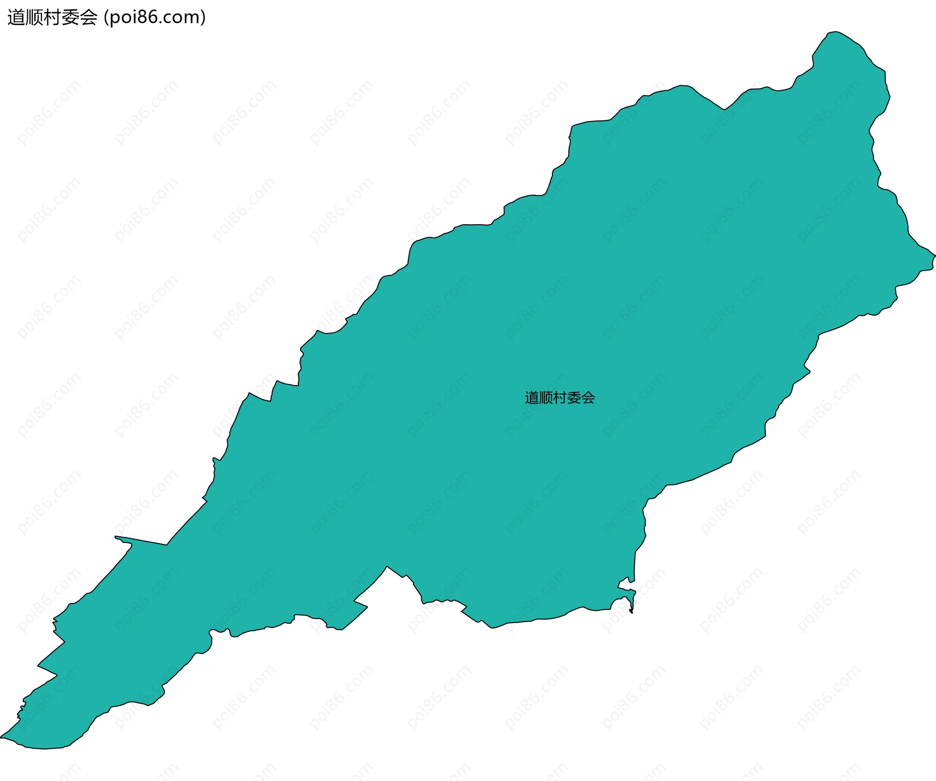 道顺村委会边界地图