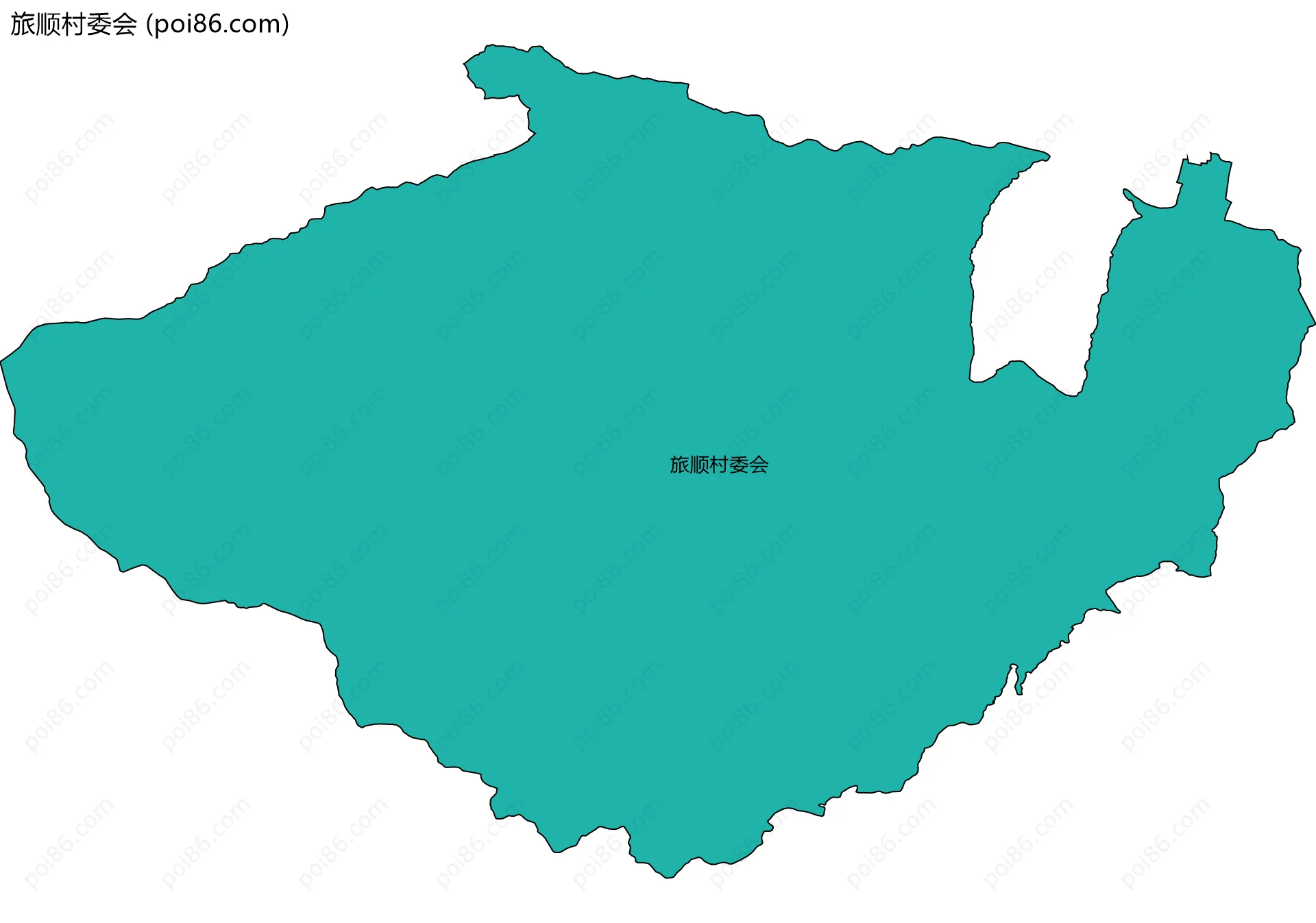 旅顺村委会边界地图