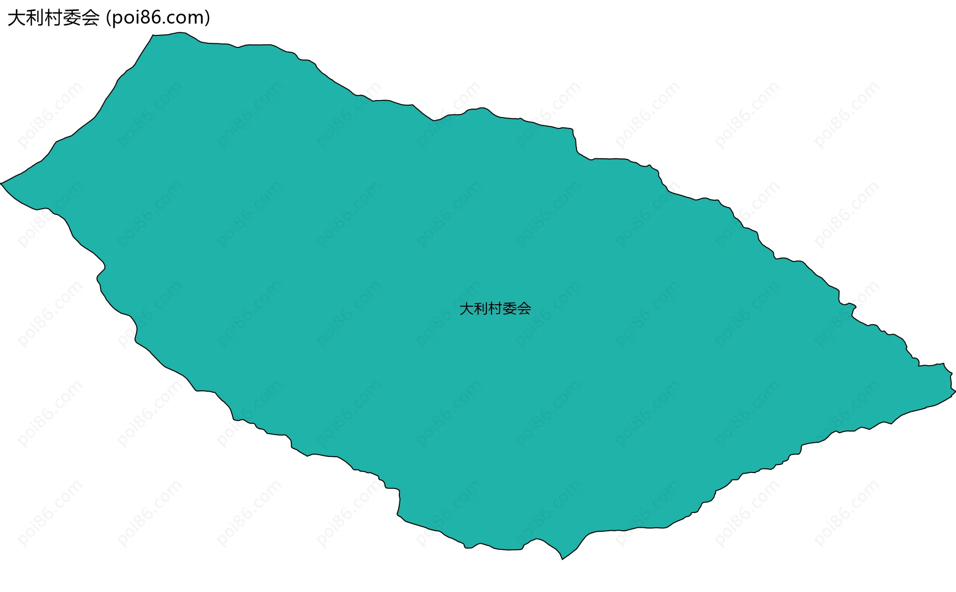 大利村委会边界地图