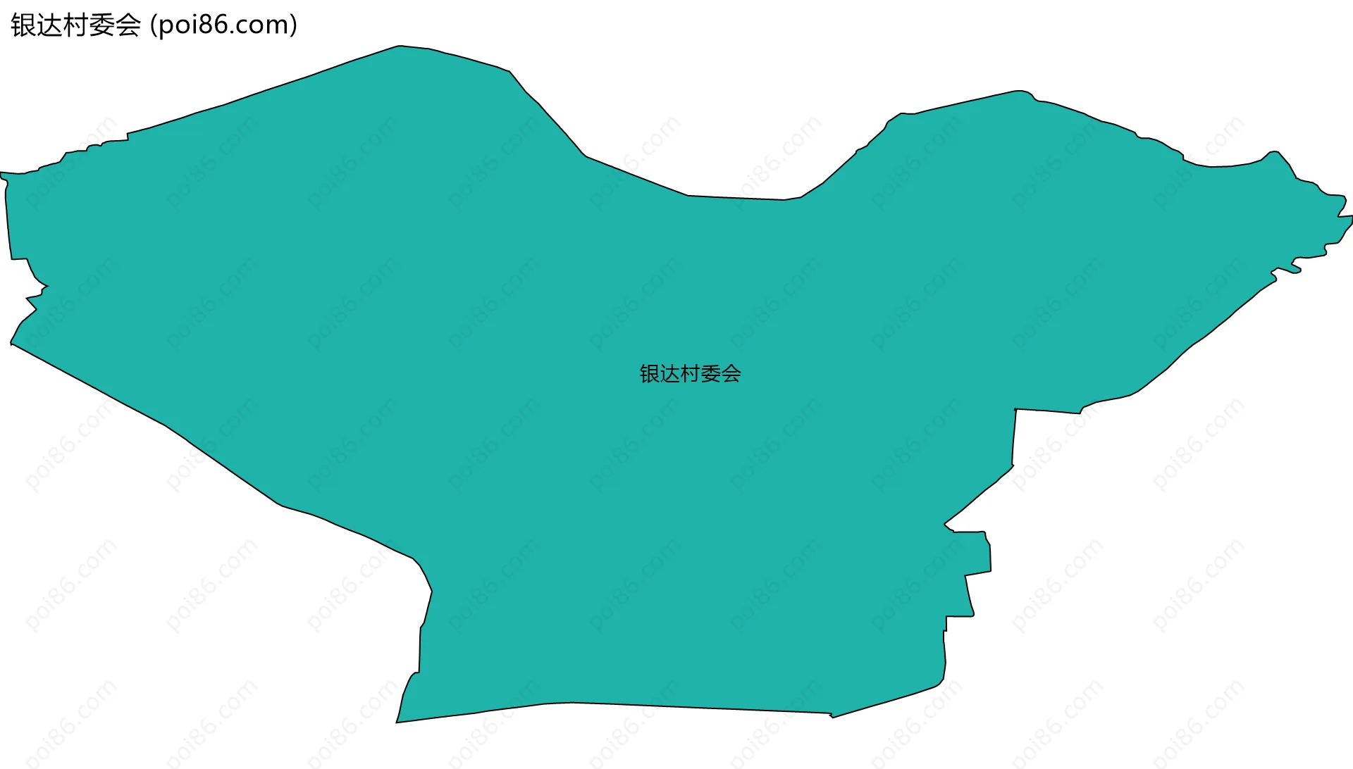 银达村委会边界地图