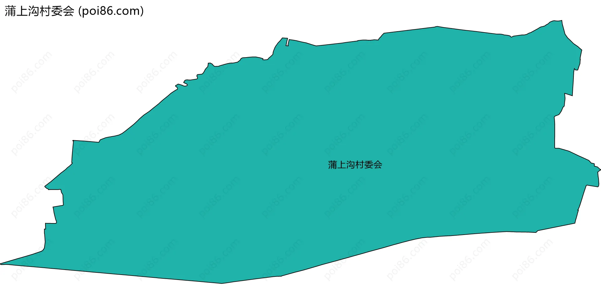 蒲上沟村委会边界地图