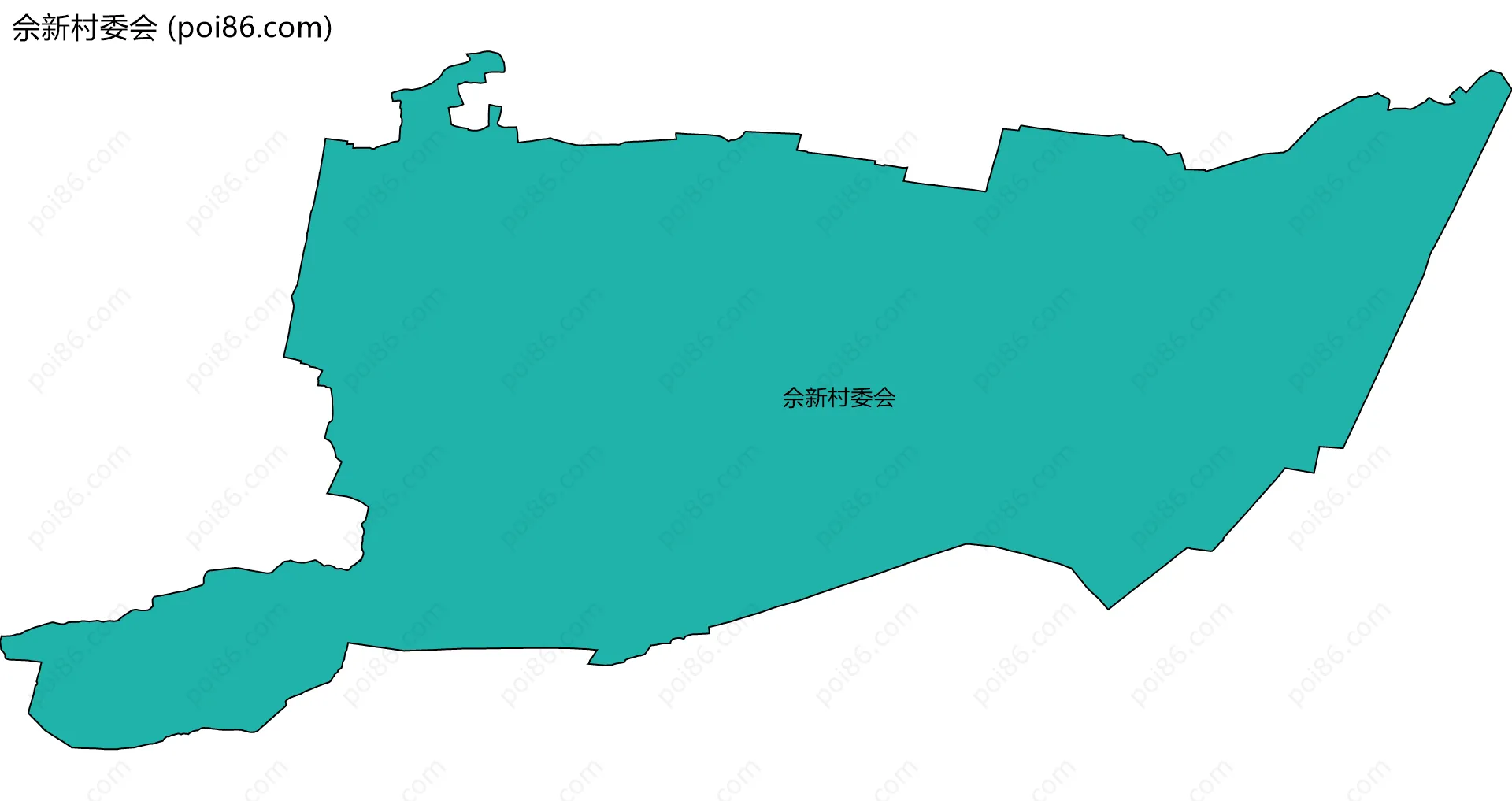 佘新村委会边界地图