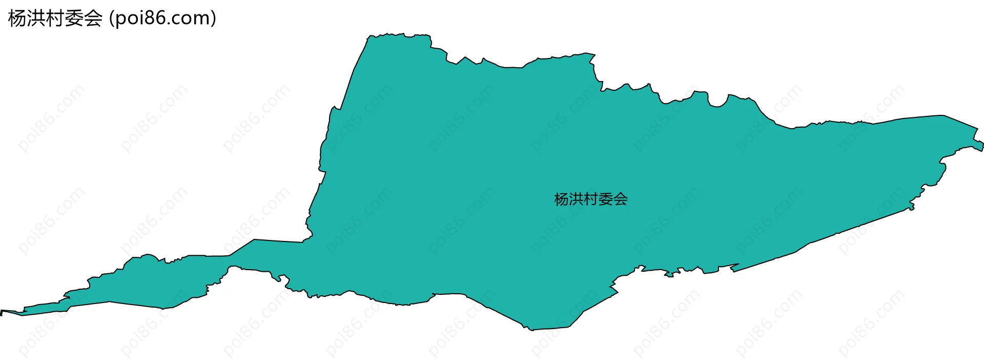 杨洪村委会边界地图