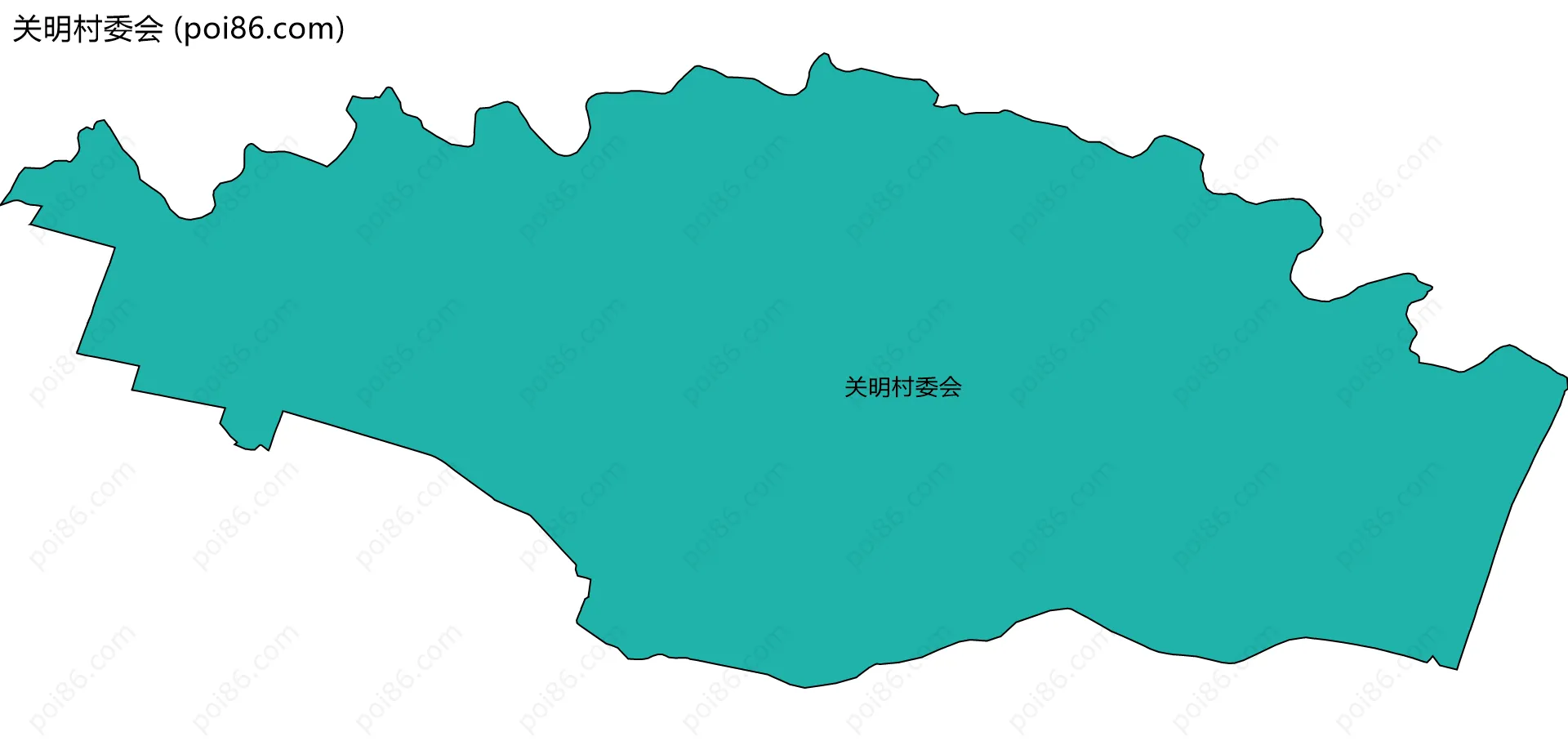关明村委会边界地图