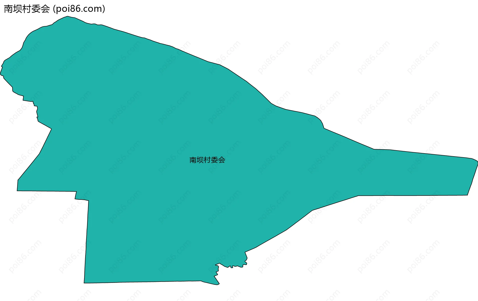 南坝村委会边界地图