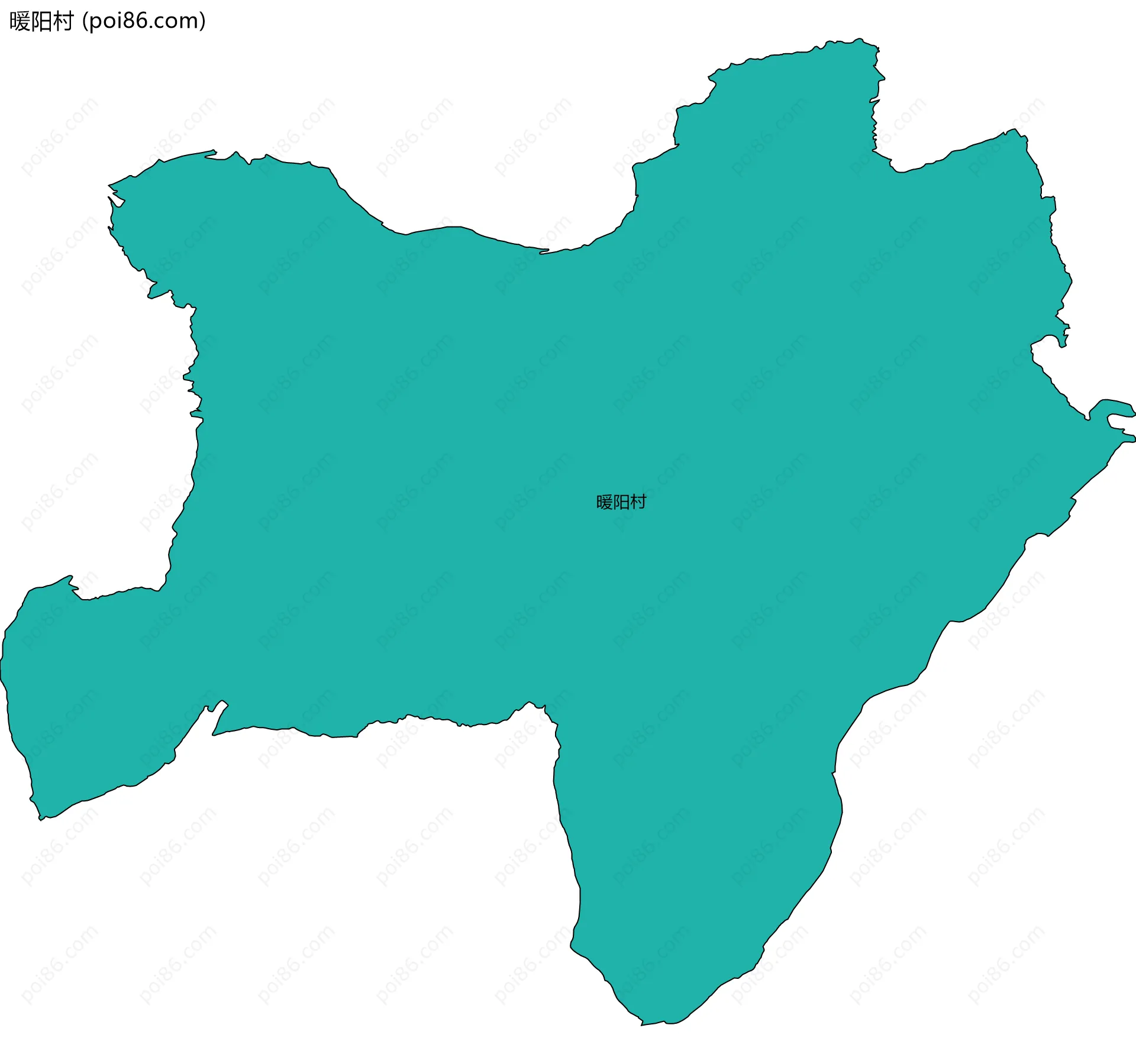 暖阳村边界地图